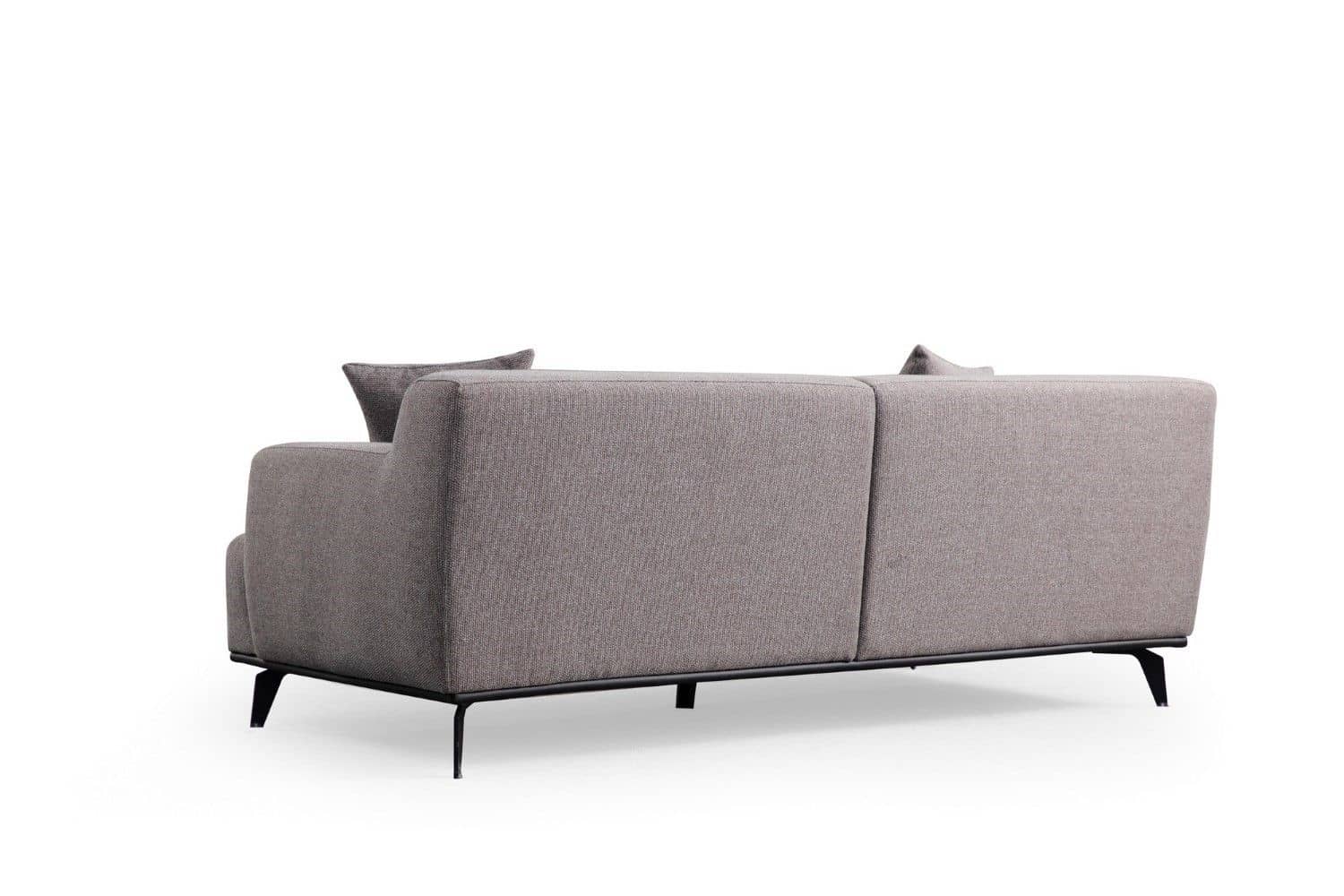 Sofa Jaguar 2-Sitzer mit 5 Kissen und Metallfüßen