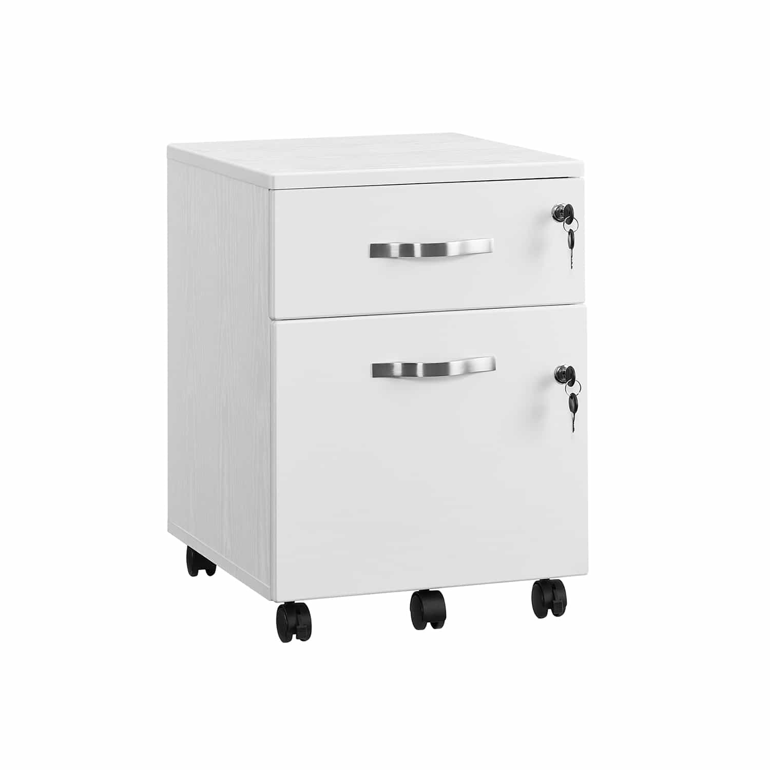 Rollcontainer 2 Schlösser Weiß-B34LCD22WV1 Rollcontainer 2 Schlösser Weiß-B34LCD22WV1