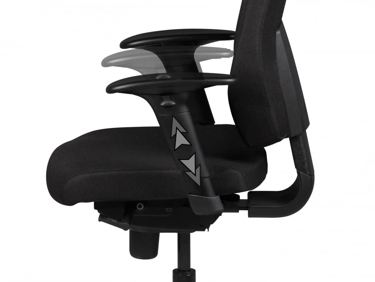 40181-AMSTYLE-Chefsessel-Darius-Stoffbezug-schwar_2 Bürostuhl SPM1.279 Schreibtischstuhl Stoff Schwarz Chefsessel Modern