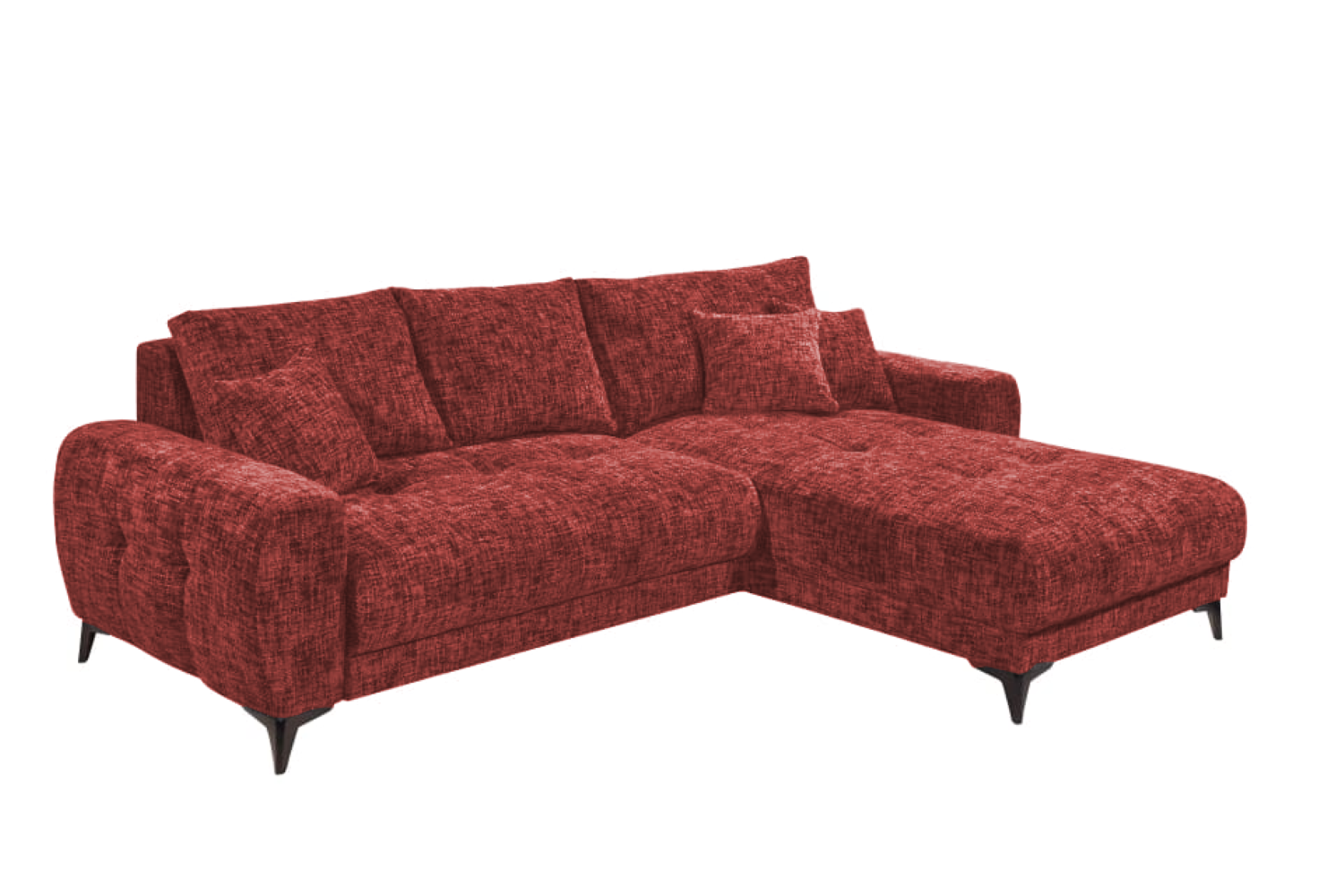 Ecksofa Belluno Schlaffunktion und Bettkasten – Ed Exciting Design, Mikrofaser & Nosagfederung, flexibel montierbar