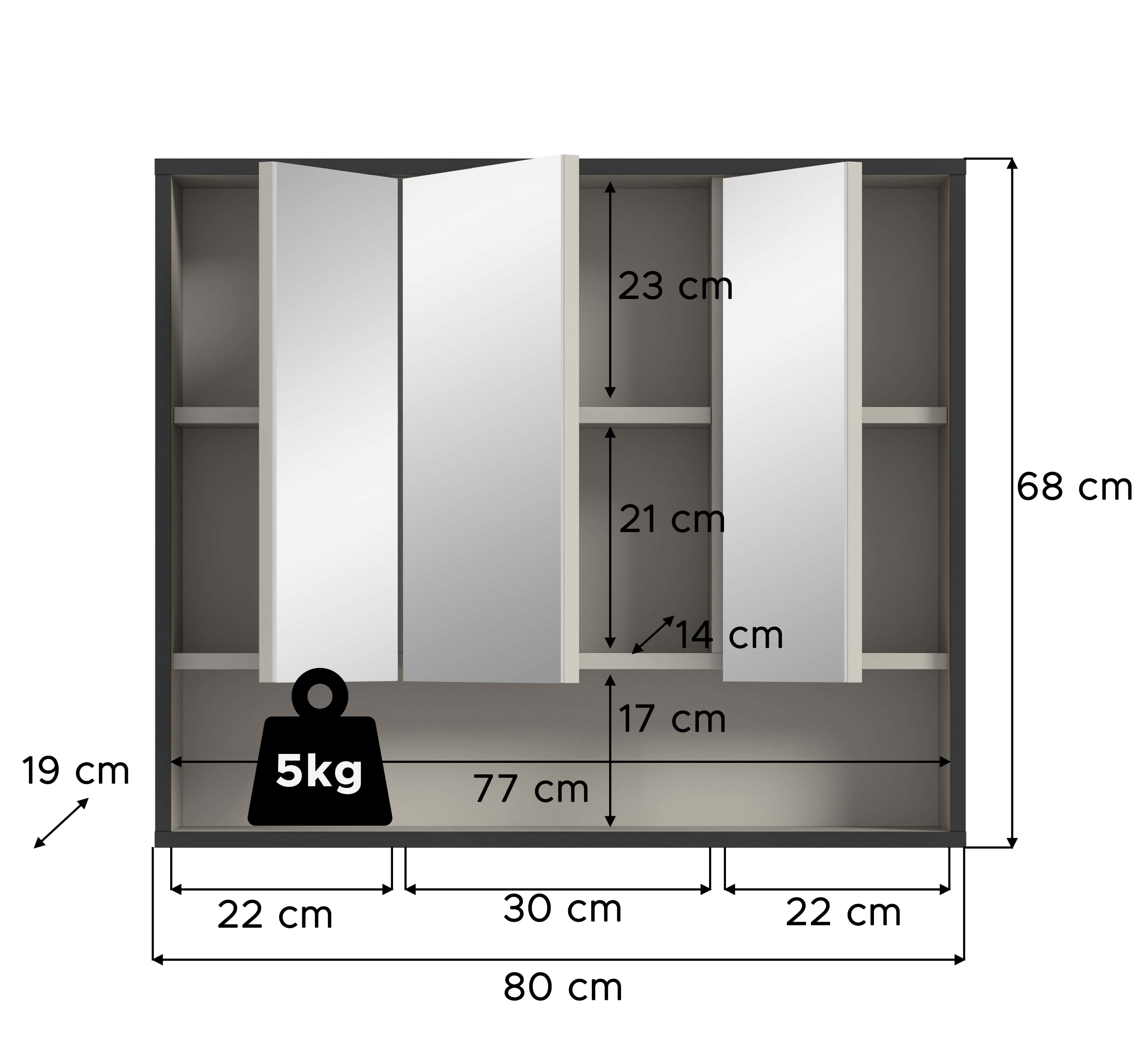 Bagno Spiegelschrank