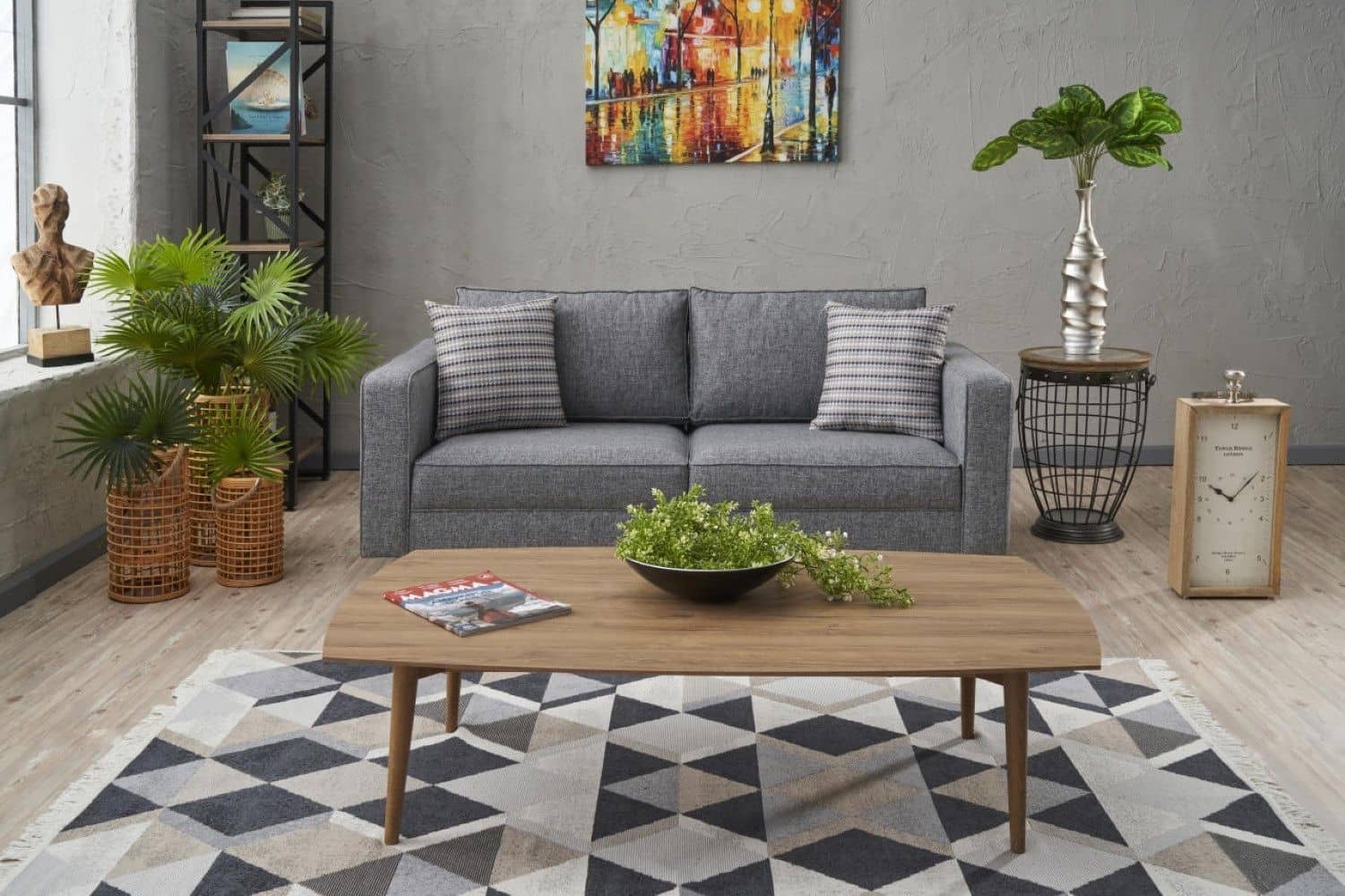 Kale 2-Sitzer Sofa von MyHomelando – mit Buchenholzgestell & Leinenoptik Kale 2-Sitzer Sofa von MyHomelando – mit Buchenholzgestell & Leinenoptik