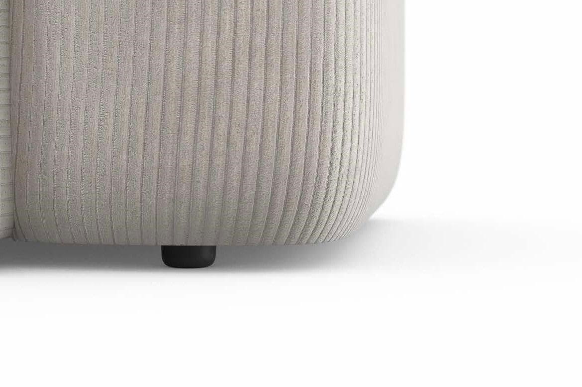 Ecksofa Maddox Beige – Modernes & Bequemes Sofa mit Feincord-Bezug, Wellenunterfederung & Kedernaht Ecksofa Maddox Beige – Modernes & Bequemes Sofa mit Feincord-Bezug, Wellenunterfederung & Kedernaht