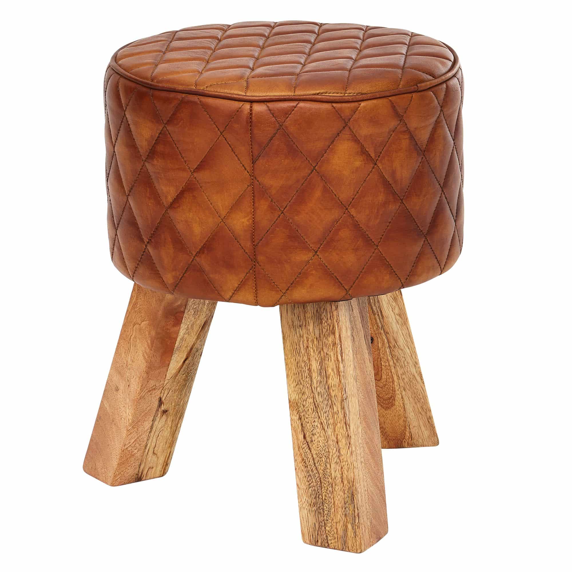 52641-WOHNLING-Sitzhocker-40x40x45-cm-WL6-090-WL6-090W8Wu3szLRHghR Eleganter Sitzhocker aus Mango Holz und Echtleder