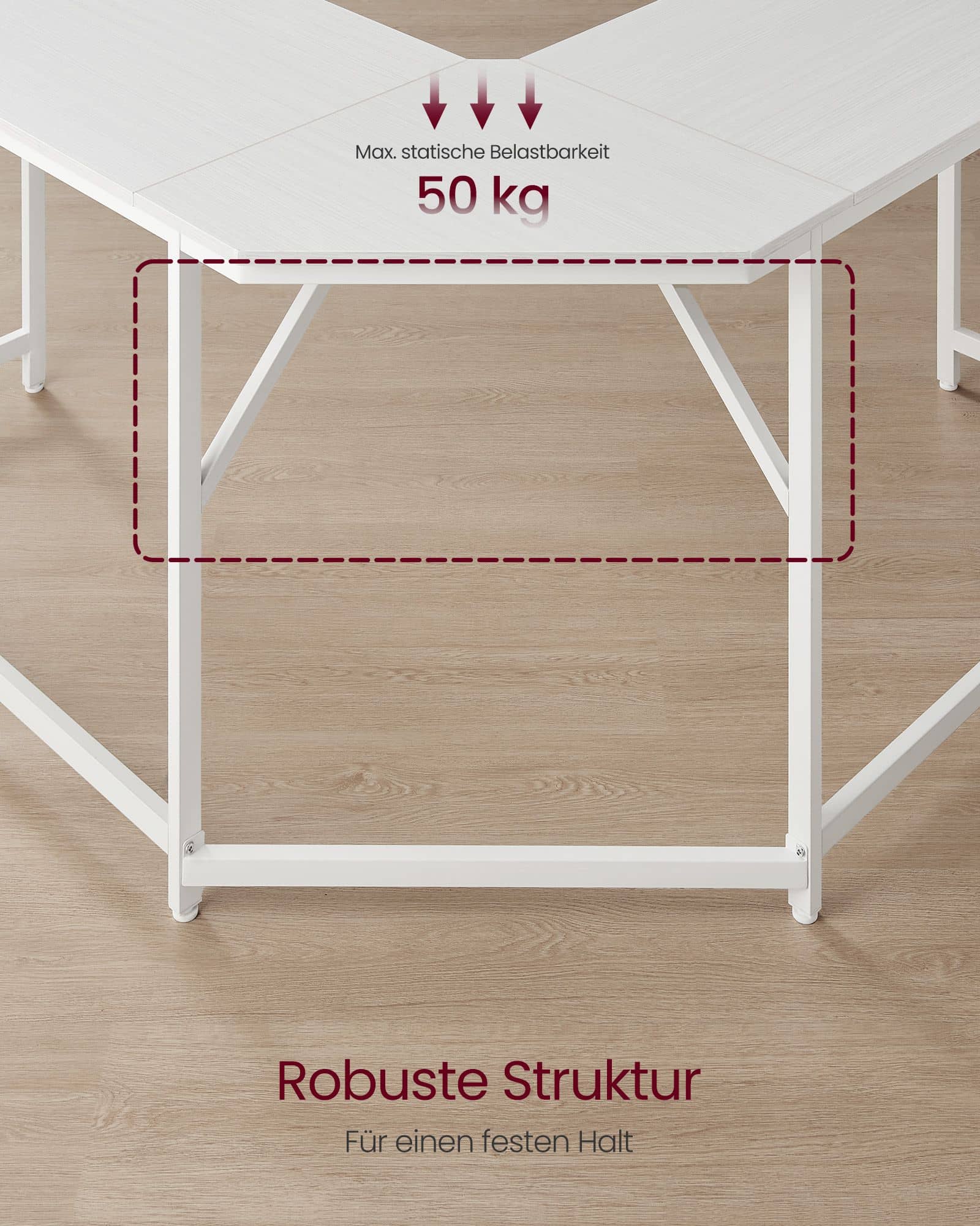 L-förmiger Schreibtisch 149 x 149 x 76 cm platzsparend