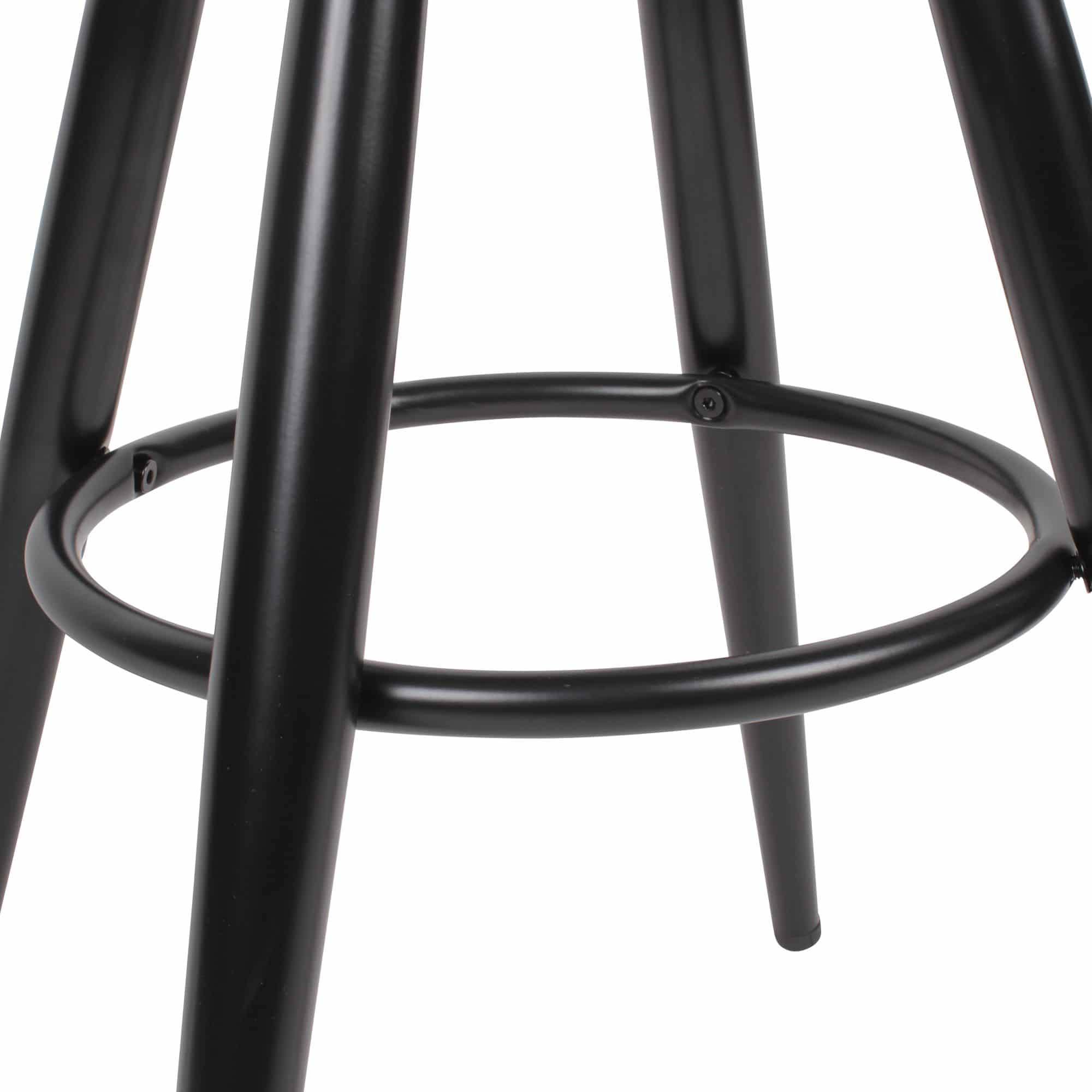 52406-WOHNLING-Barhocker-Schwarz-Metall-WL6-046-WL6-046_5 Robuster Industrial-Style Barhocker mit Fußablage