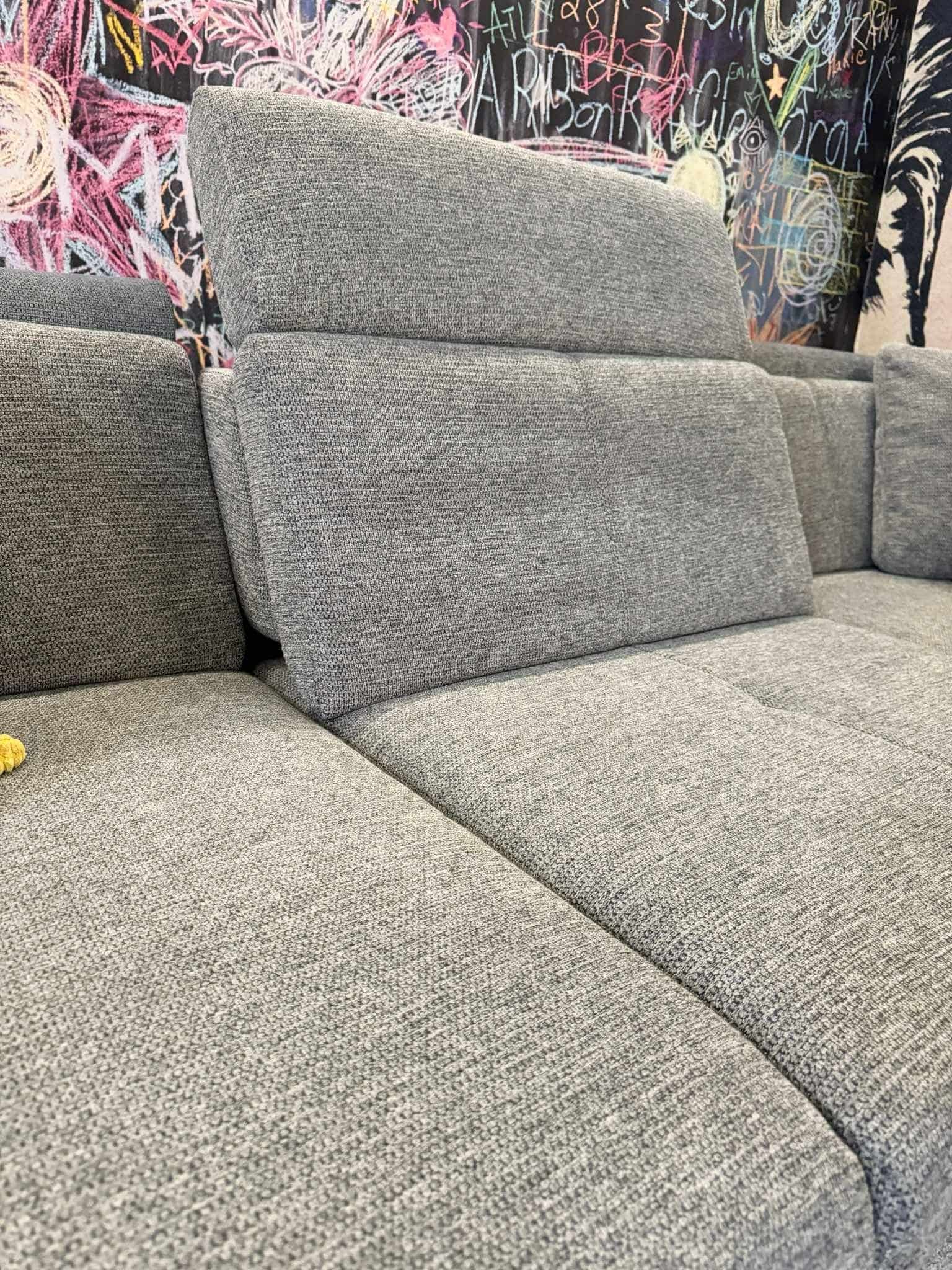 Sofa Norderney Grau 310x210 cm mit Sitztiefenverstellung & Federkern Sofa Norderney Grau 310x210 cm mit Sitztiefenverstellung & Federkern