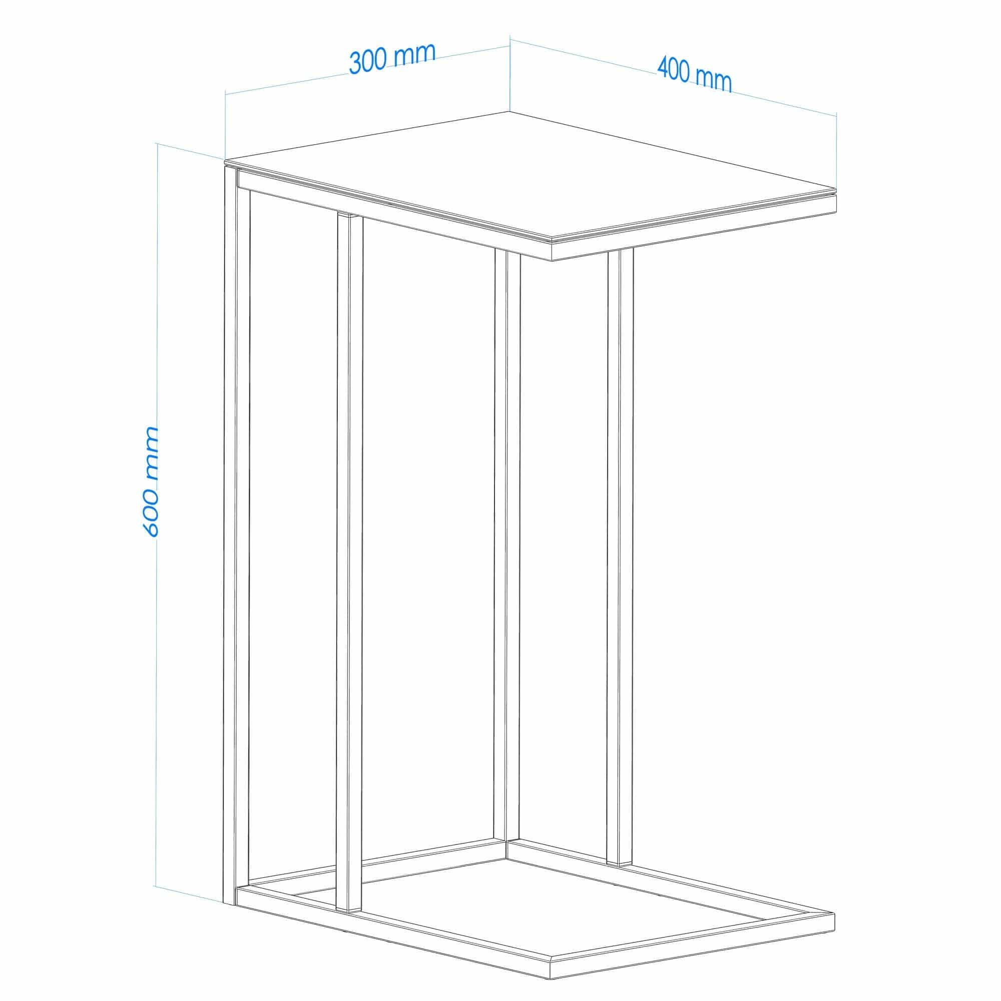 Alaska C - Smoked Glass - Beistelltisch Alaska C - Smoked Glass - Beistelltisch
