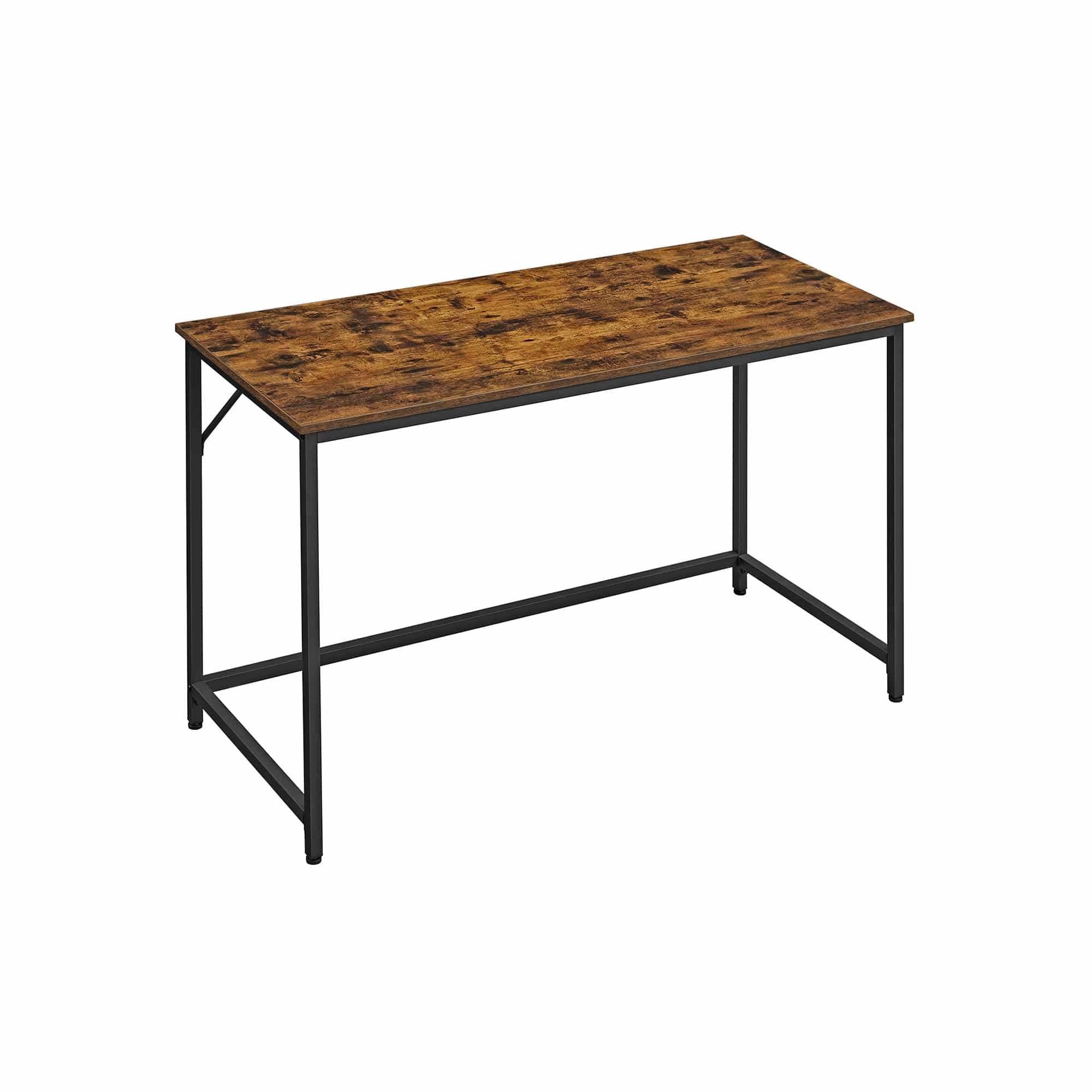 LWD039B01-1 Robuster VASAGLE Homeoffice-Schreibtisch in Vintagebraun-Schwarz