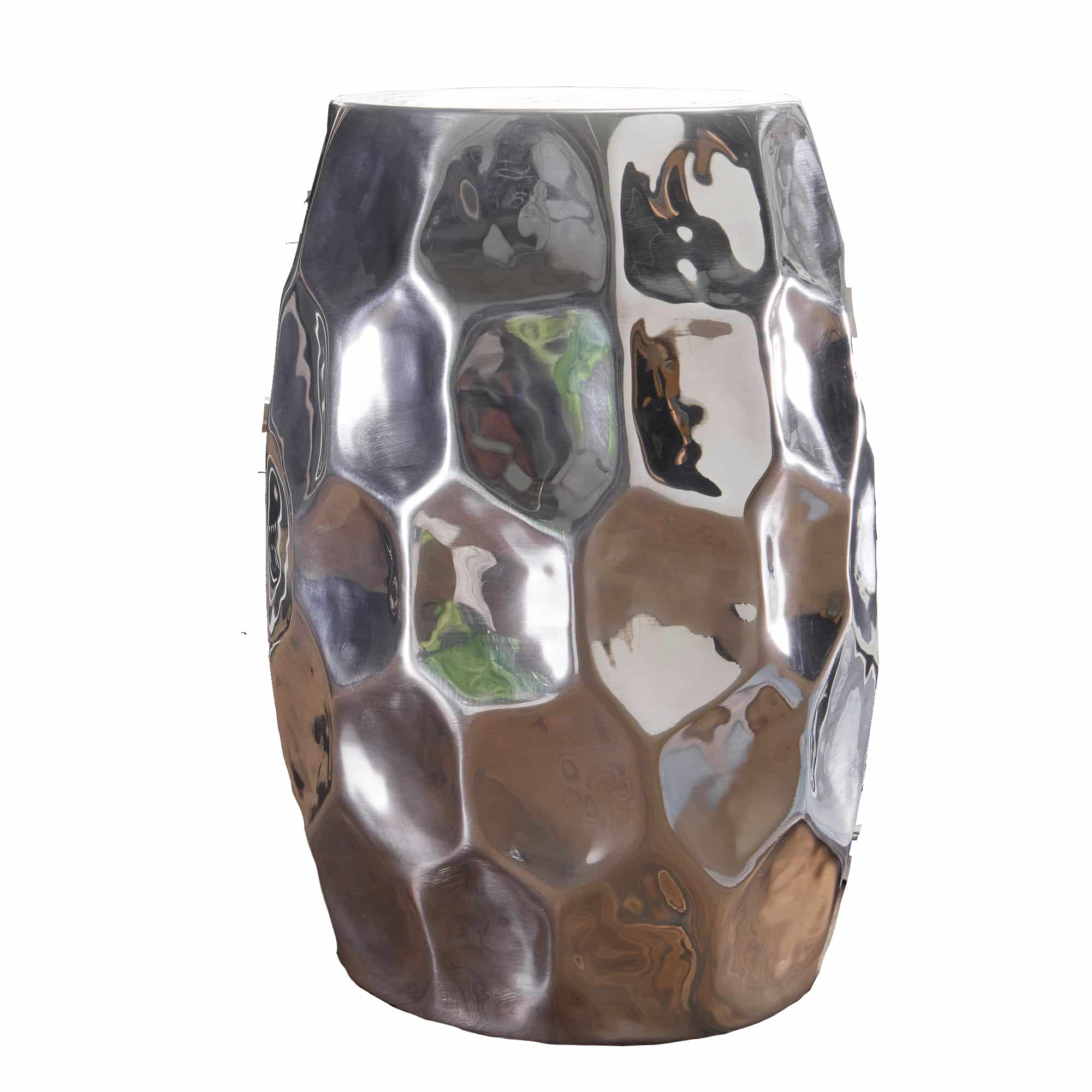46284-WOHNLING-Beistelltisch-JADA-30x47x30cm-Aluminium-Silber-Dekotisch-orientalisch-rund-Kleiner-Hammerschlag-Abstelltisch-Designer-Ablagetisch-Metall-modern-Anstelltisch-schmal-s Beistelltisch 30x47x30cm Aluminium Silber Dekotisch orientalisch rund
