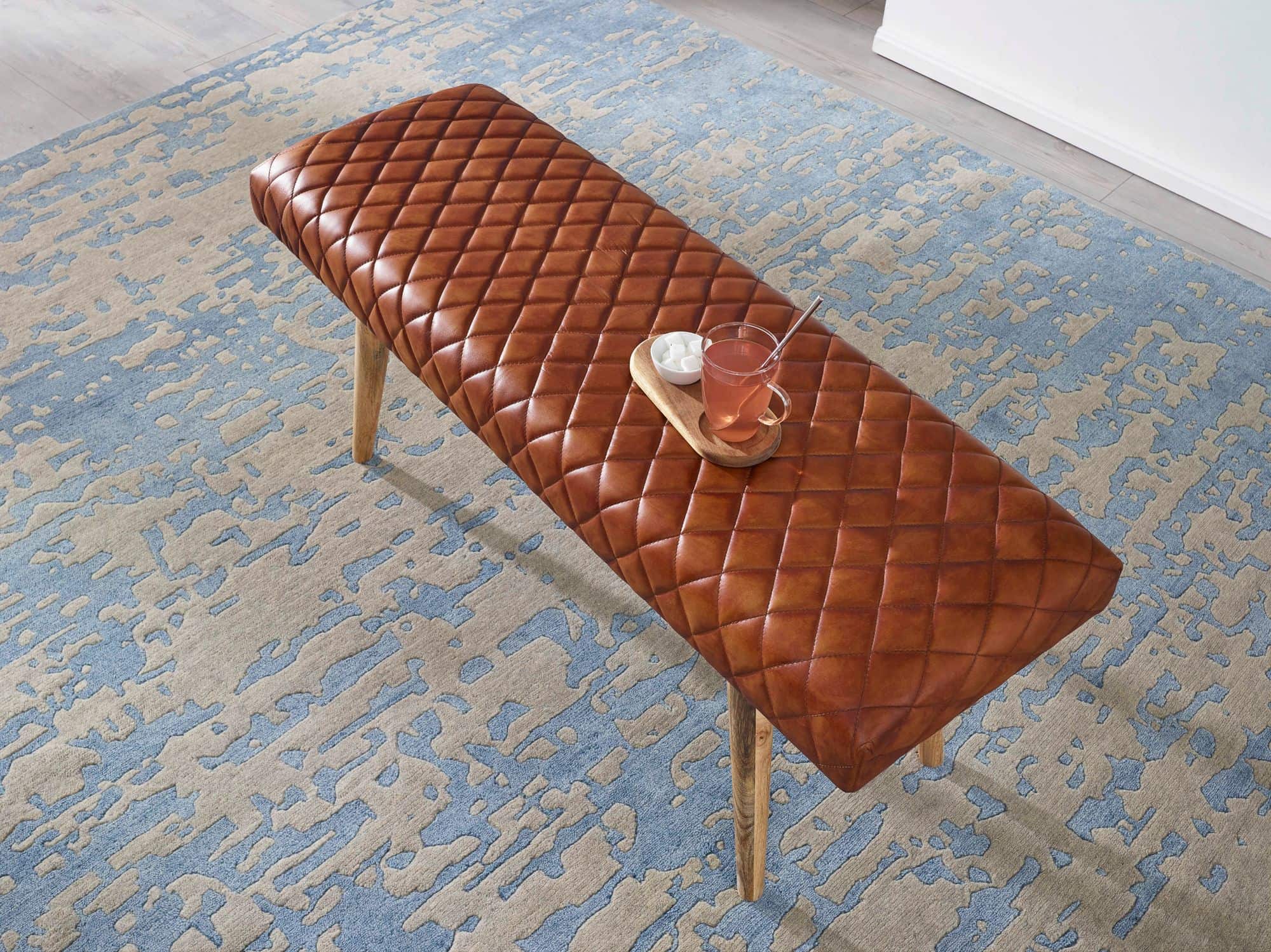 52642-WOHNLING-Sitzbank-117x38x51-cm-WL6-091-WL6-091_40SwC2QM920ehm Sitzbank Echtleder / Massivholz Bank 115x53x38 cm