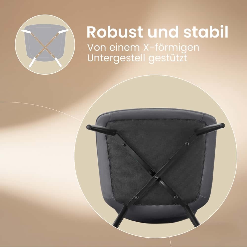 2 Esszimmerstühle, Küchenstuhl, Stahlbeine