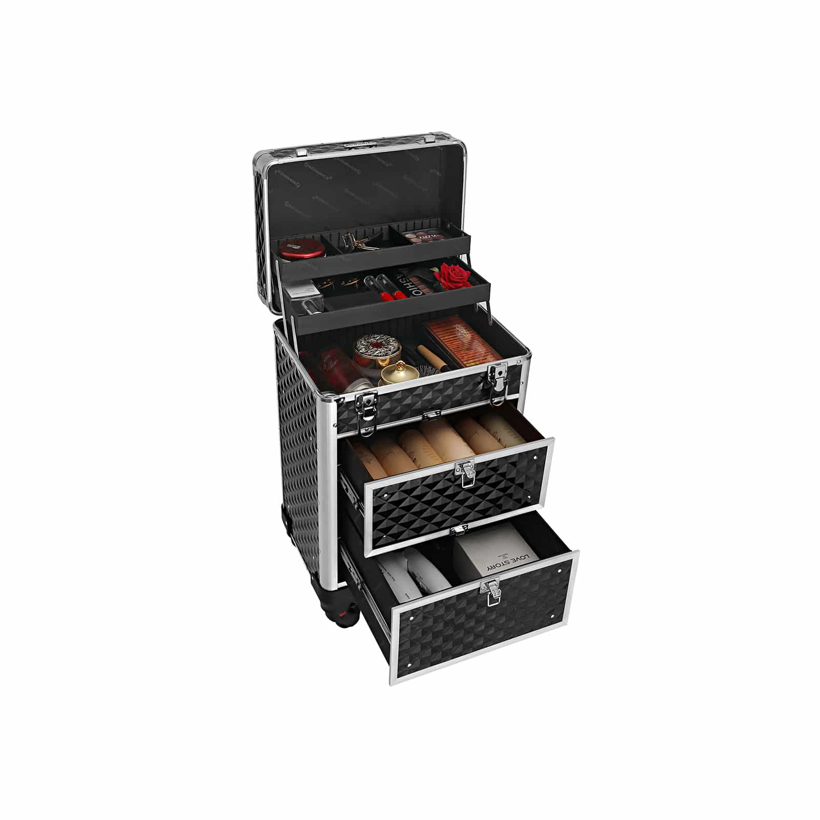 Kosmetikkoffer Trolley-JHZ08BK Kosmetikkoffer Trolley-JHZ08BK