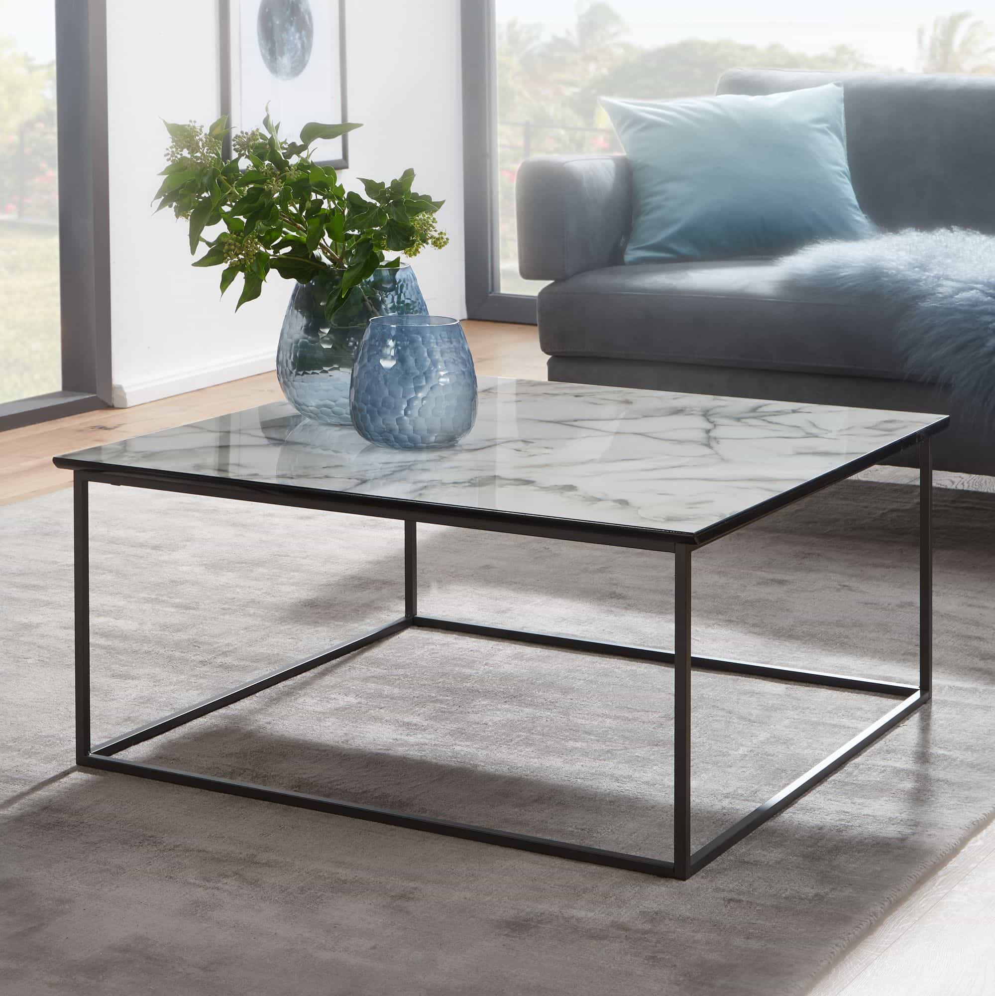 57296-Wohnling-Couchtisch-Marmoroptik-80x80x36-5-cm-WL6-233-WL6-233_3 Couchtisch Quadratisch 80x38x80 cm mit Marmor Optik Weiß