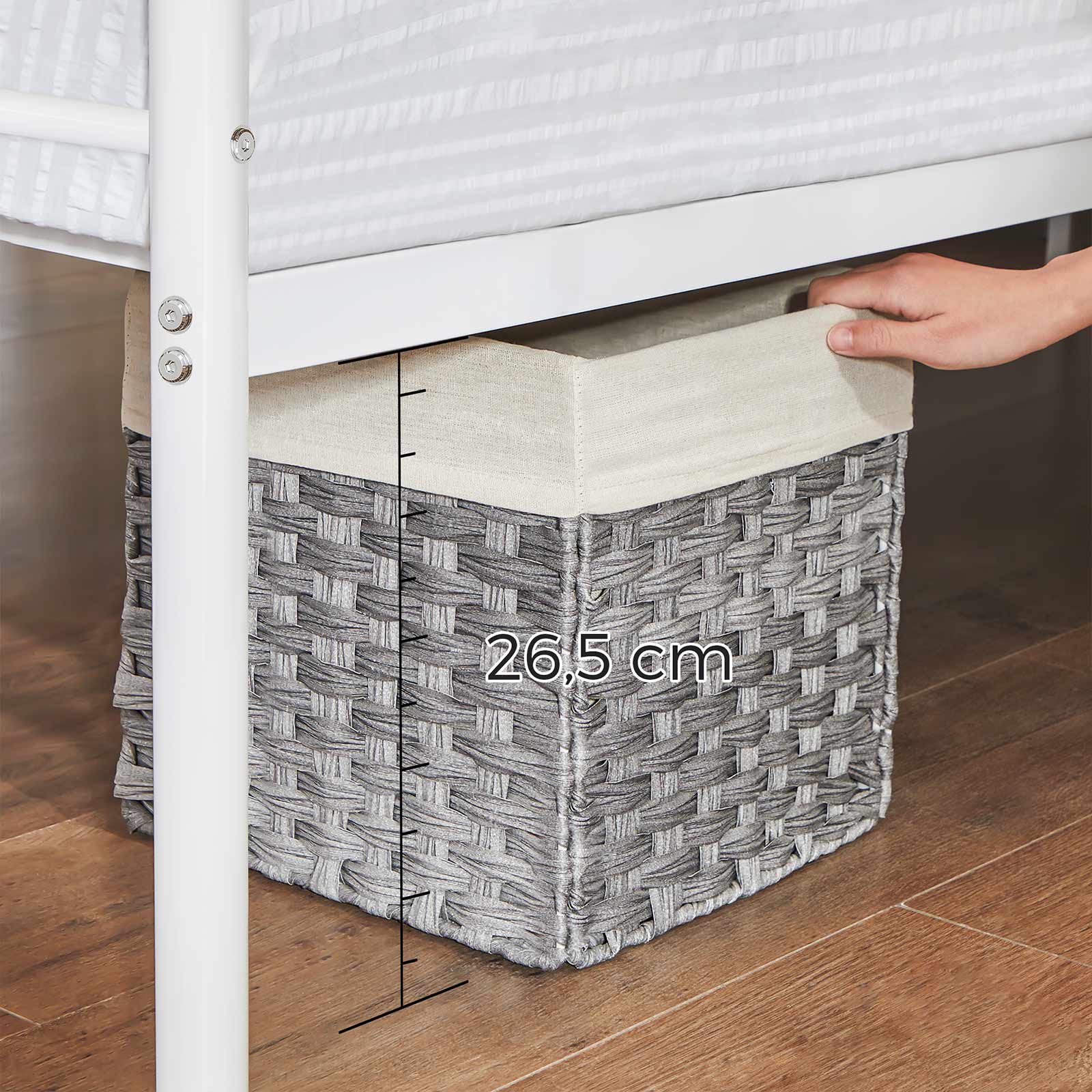 RMB063W01-5gVvooTzhqA7y6 Doppelbettgestell aus Metall Weiß