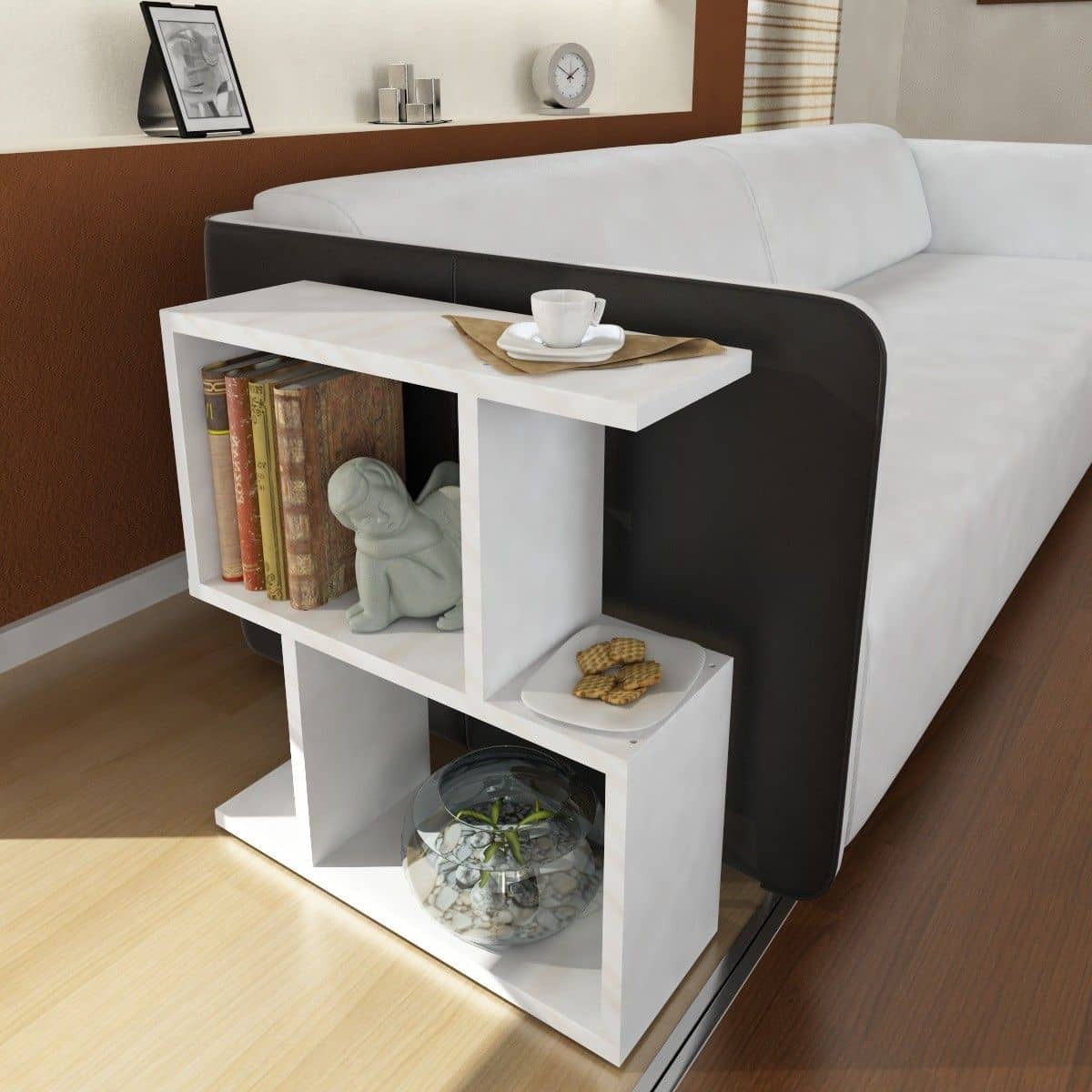 Karinus - weiß - Beistelltisch