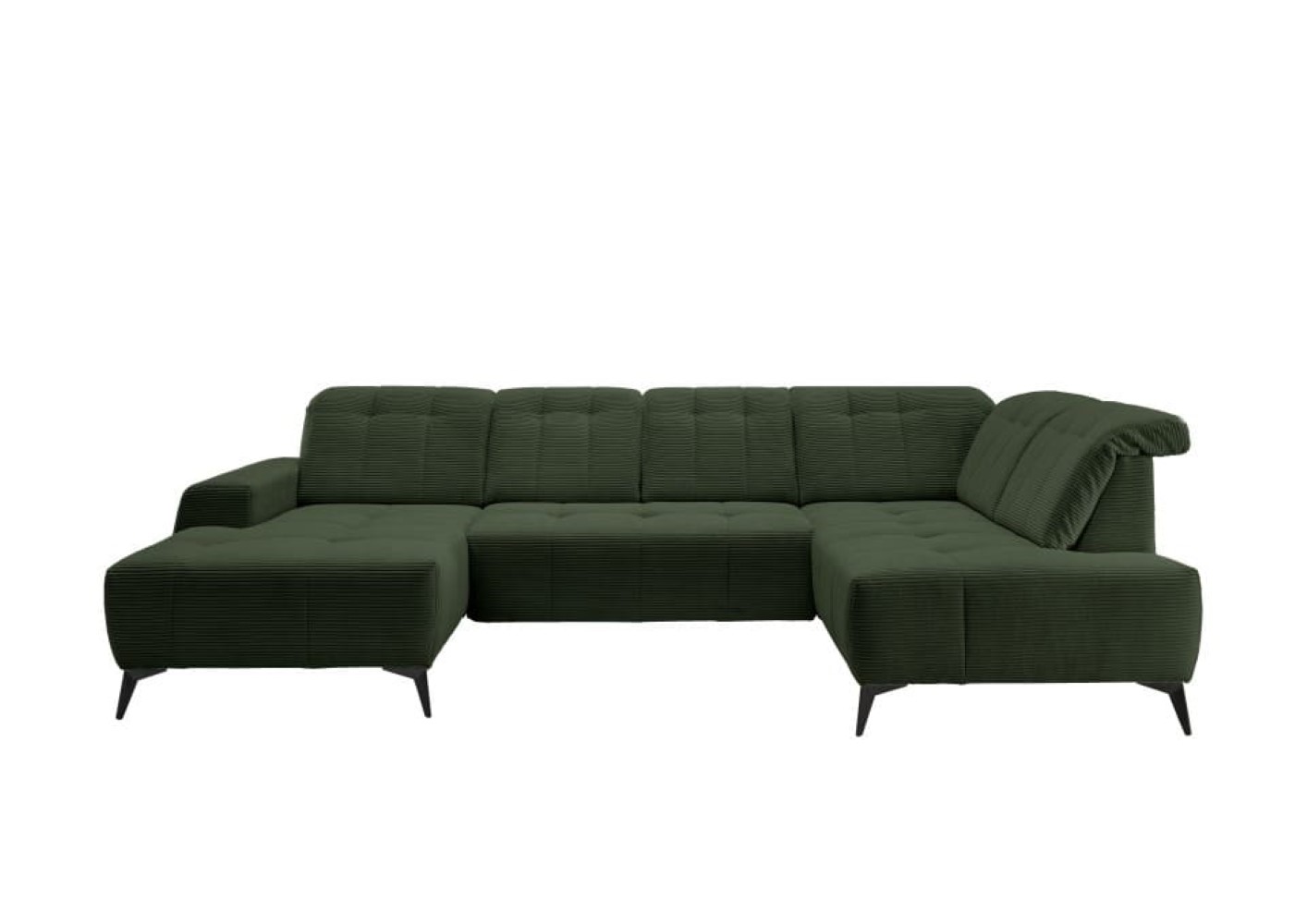 Cord Sofa grün - Sano - Elektrofunktion Cord Sofa grün - Sano - Elektrofunktion