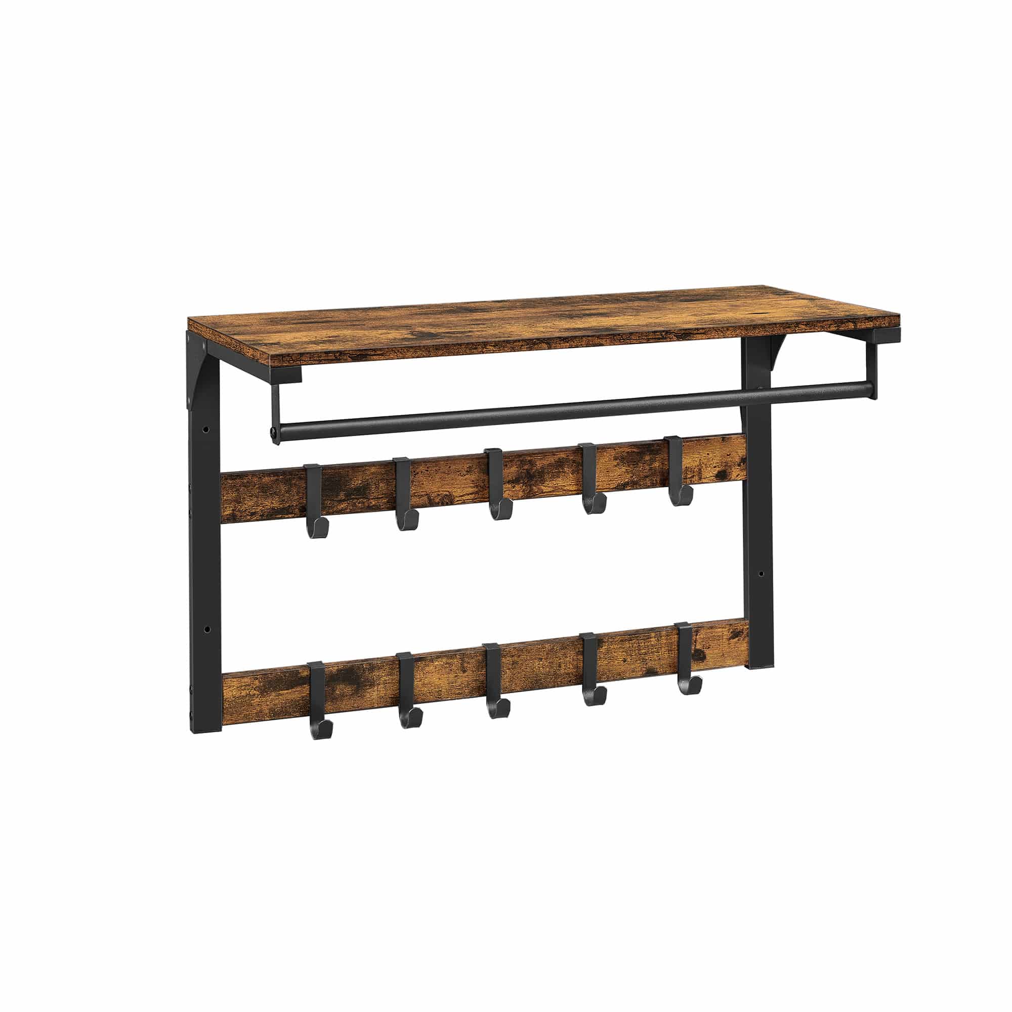 Wandgarderobe mit Ablage Industriestil-B34LCR101B01 Wandgarderobe mit Ablage Industriestil-B34LCR101B01