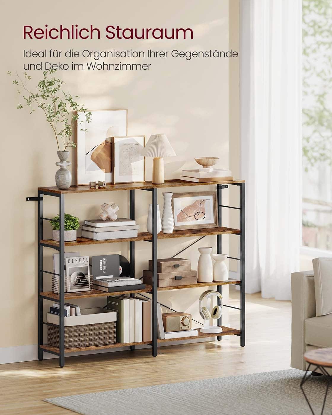 Bücherregal mit 4 Ebenen Bücherregal mit 4 Ebenen