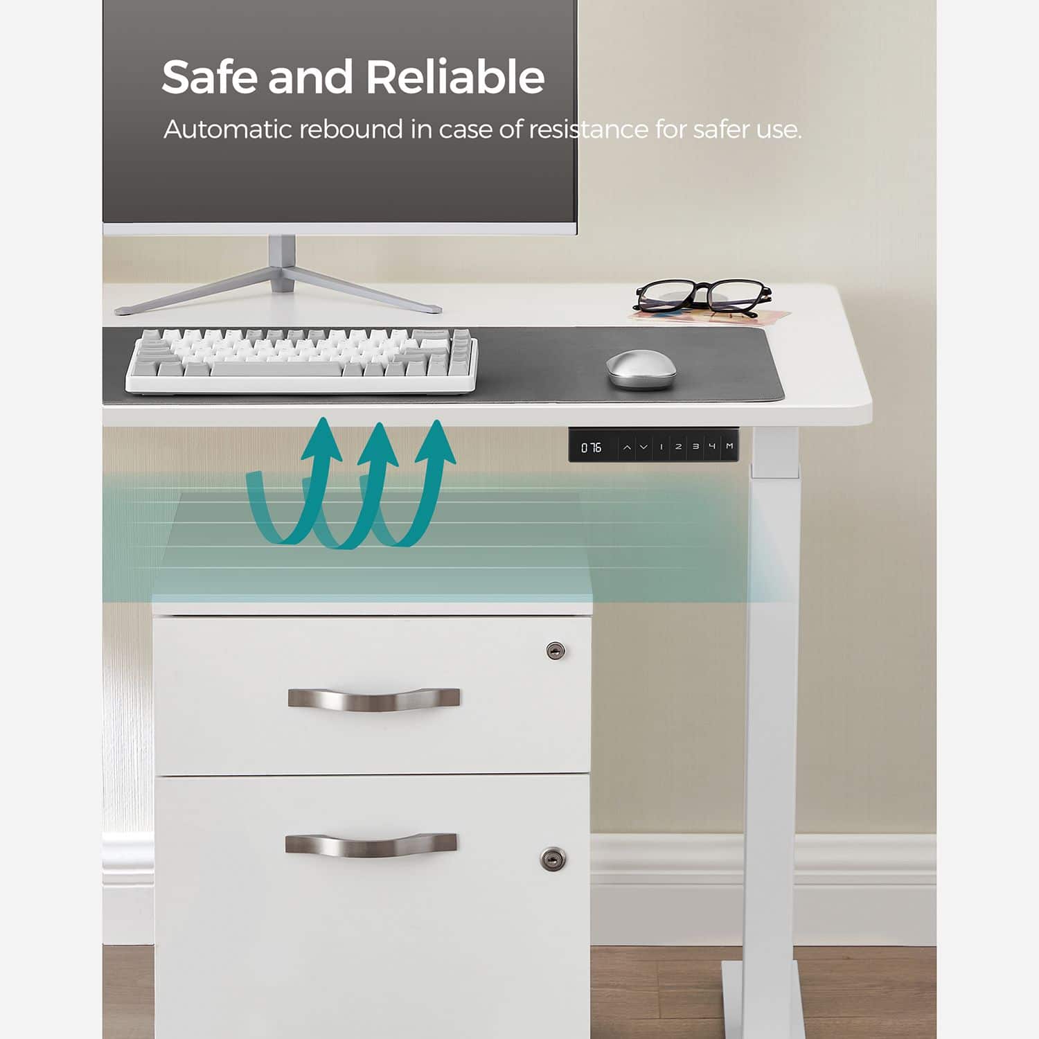 Höhenverstellbarer Schreibtisch ohne Platte mit Doppelmotor-B34LSD019W01 Höhenverstellbarer Schreibtisch ohne Platte mit Doppelmotor-B34LSD019W01