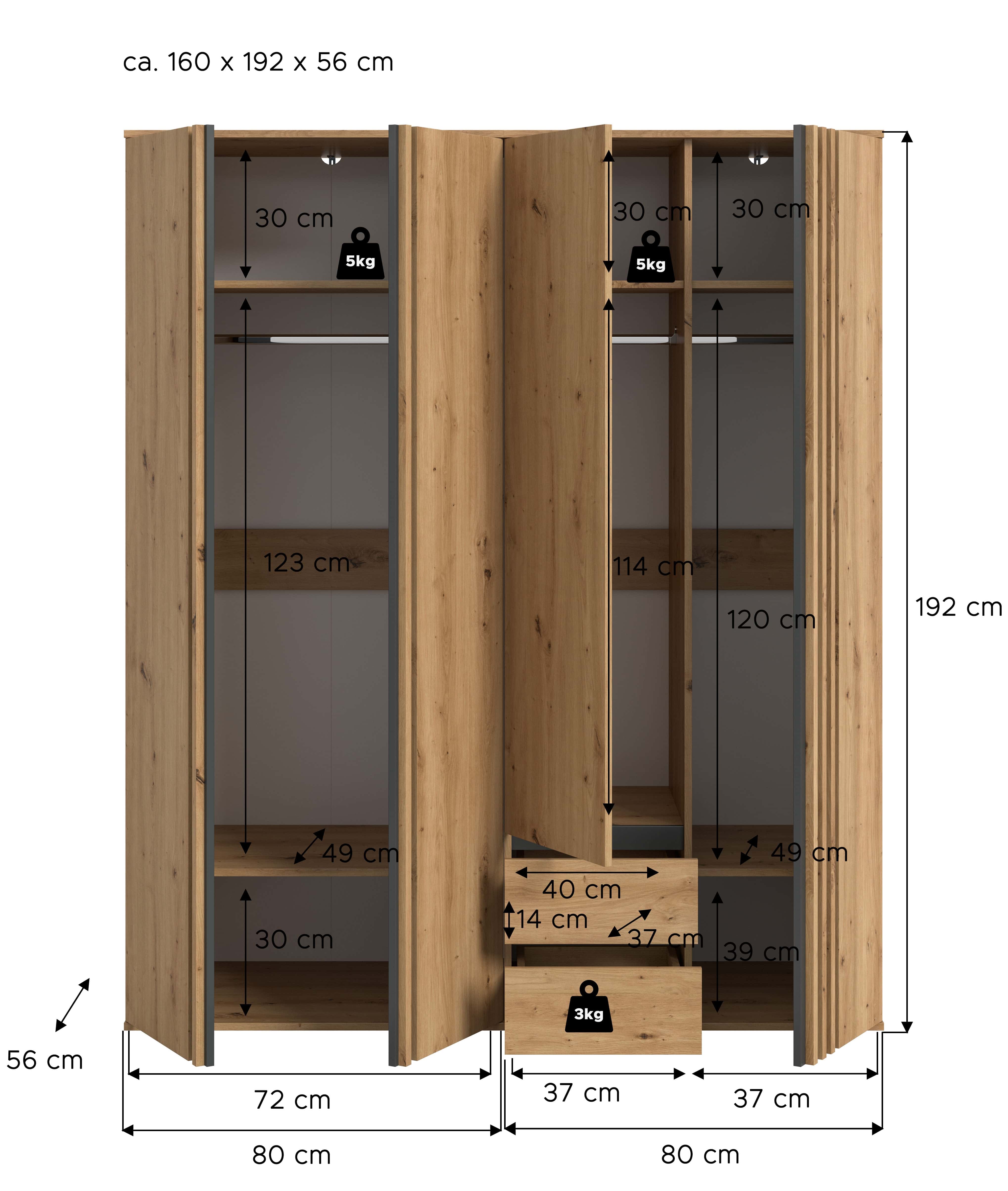 Tofta Kleiderschrankkombination