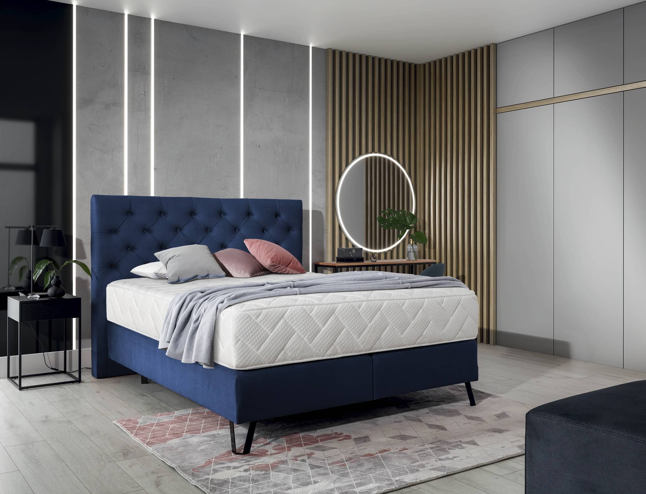 Boxspringbett Bertina – Ihr Traum vom perfekten Schlaf in drei verschiedenen Größen Boxspringbett Bertina – Ihr Traum vom perfekten Schlaf in drei verschiedenen Größen