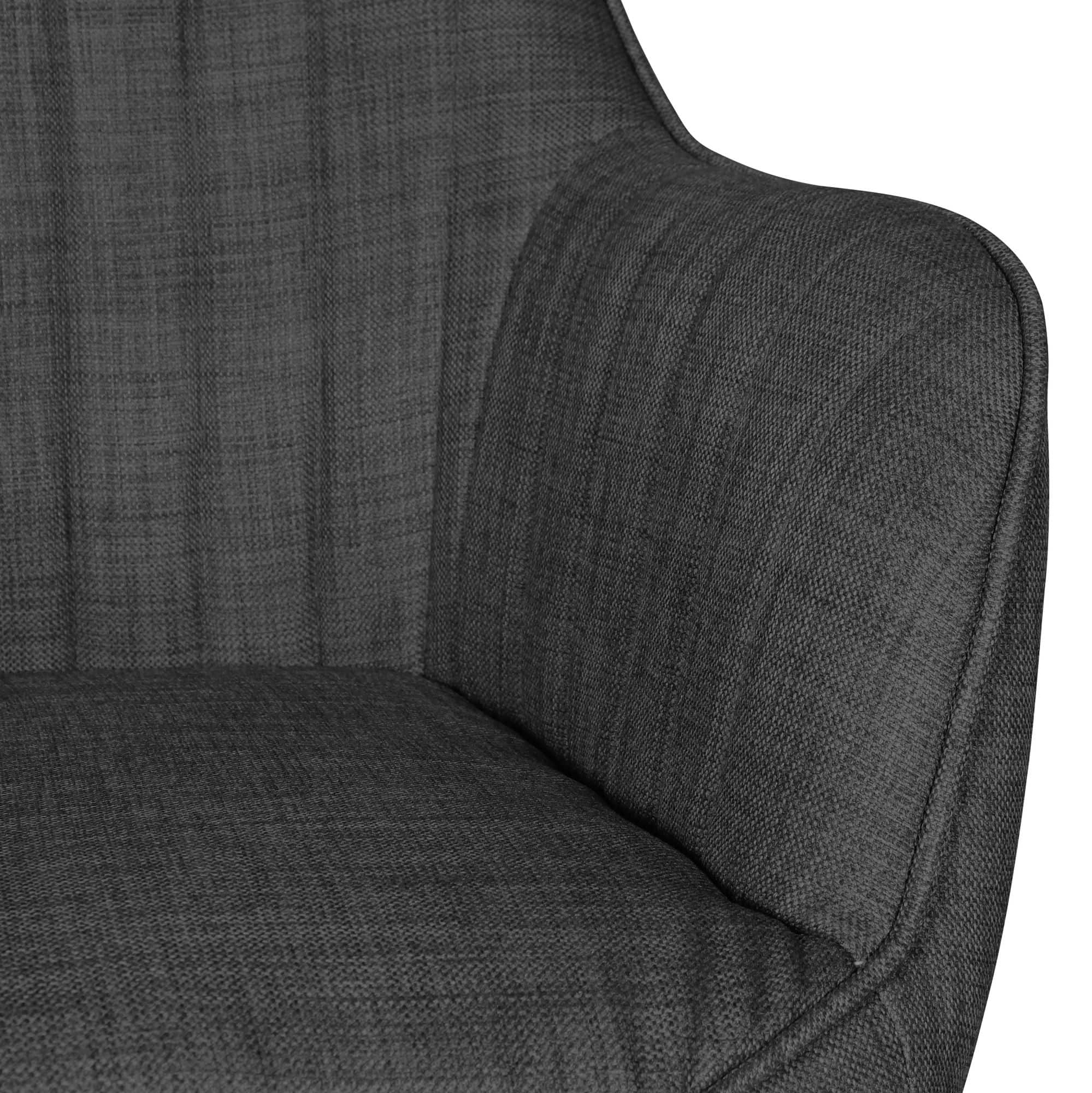 48266-AMSTYLE-Schreibtischstuhl-MARA-Anthrazit-SP_6 Schreibtischstuhl MIAMI Anthrazit Stoff Design Drehstuhl mit Lehne 120 kg