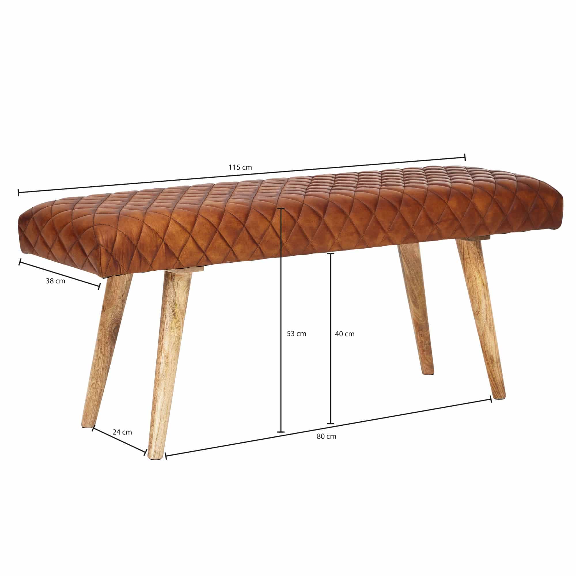 52642-WOHNLING-Sitzbank-117x38x51-cm-WL6-091-WL6-091_3lhkLNoFN6wUn6 Sitzbank Echtleder / Massivholz Bank 115x53x38 cm