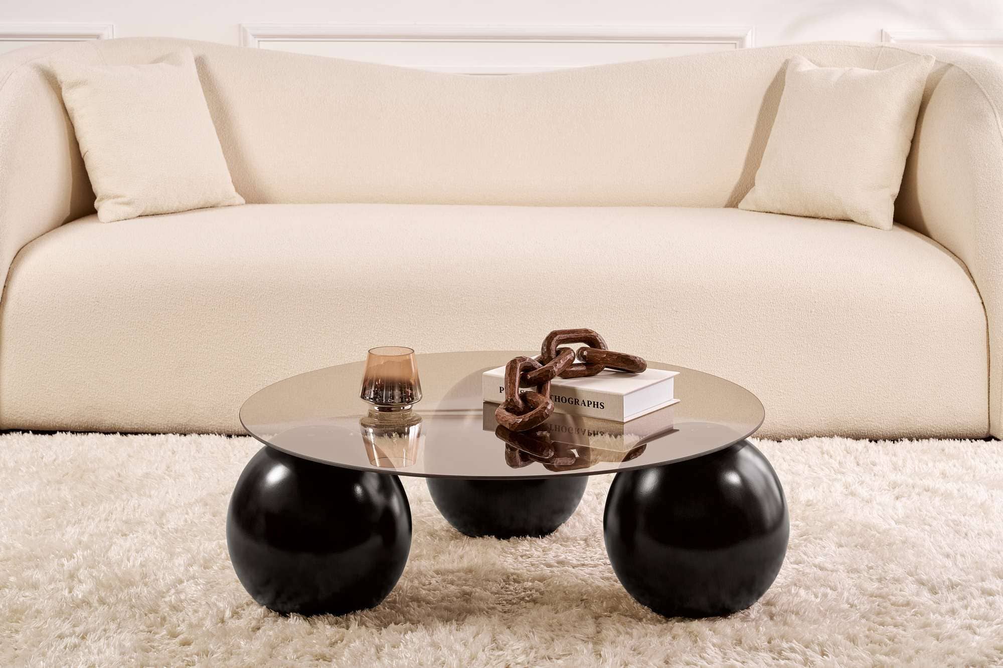 Miro - schwarz, grau - Couchtisch