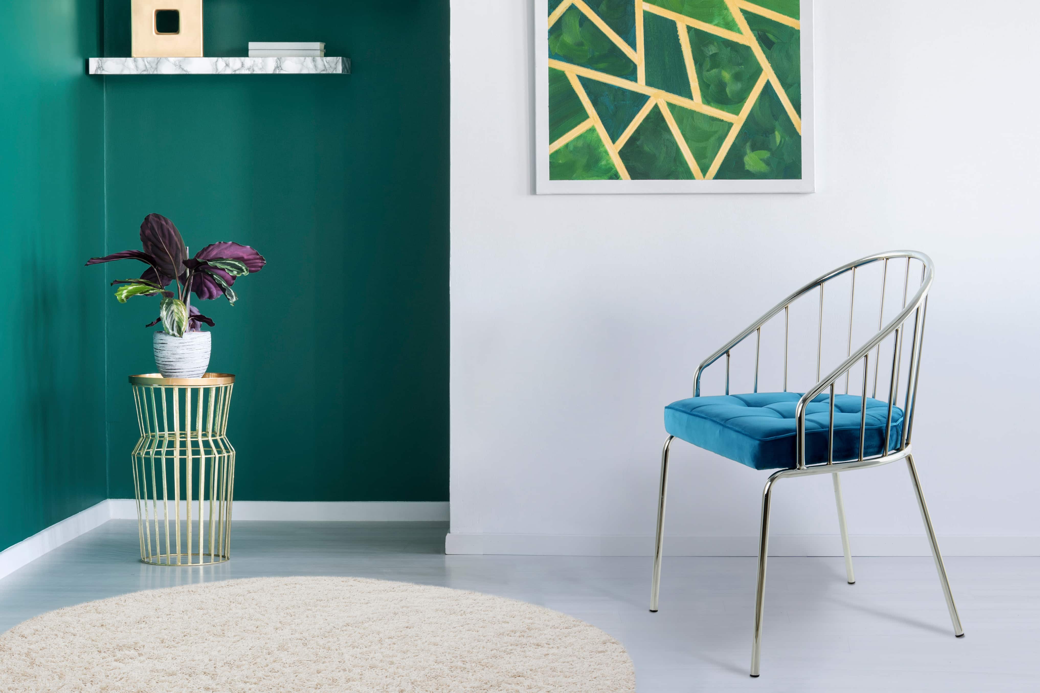 Stuhl Palma 110 Blau / Chrom