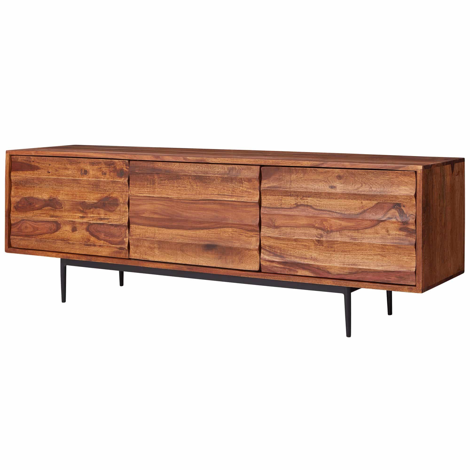 HiFi Lowboard WL5.636 Sheesham Massivholz Landhaus TV Kommode 147x50x38cm HiFi Lowboard WL5.636 Sheesham Massivholz Landhaus TV Kommode 147x50x38cm