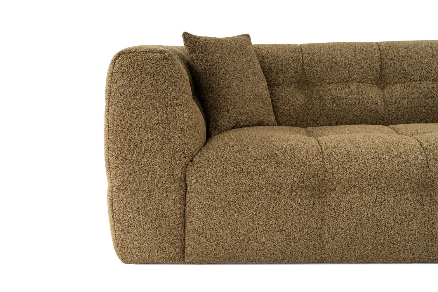 Sofa Cady 2-Sitzer Khaki – Mikrofaser Flock Sofa Cady 2-Sitzer Khaki – Mikrofaser Flock
