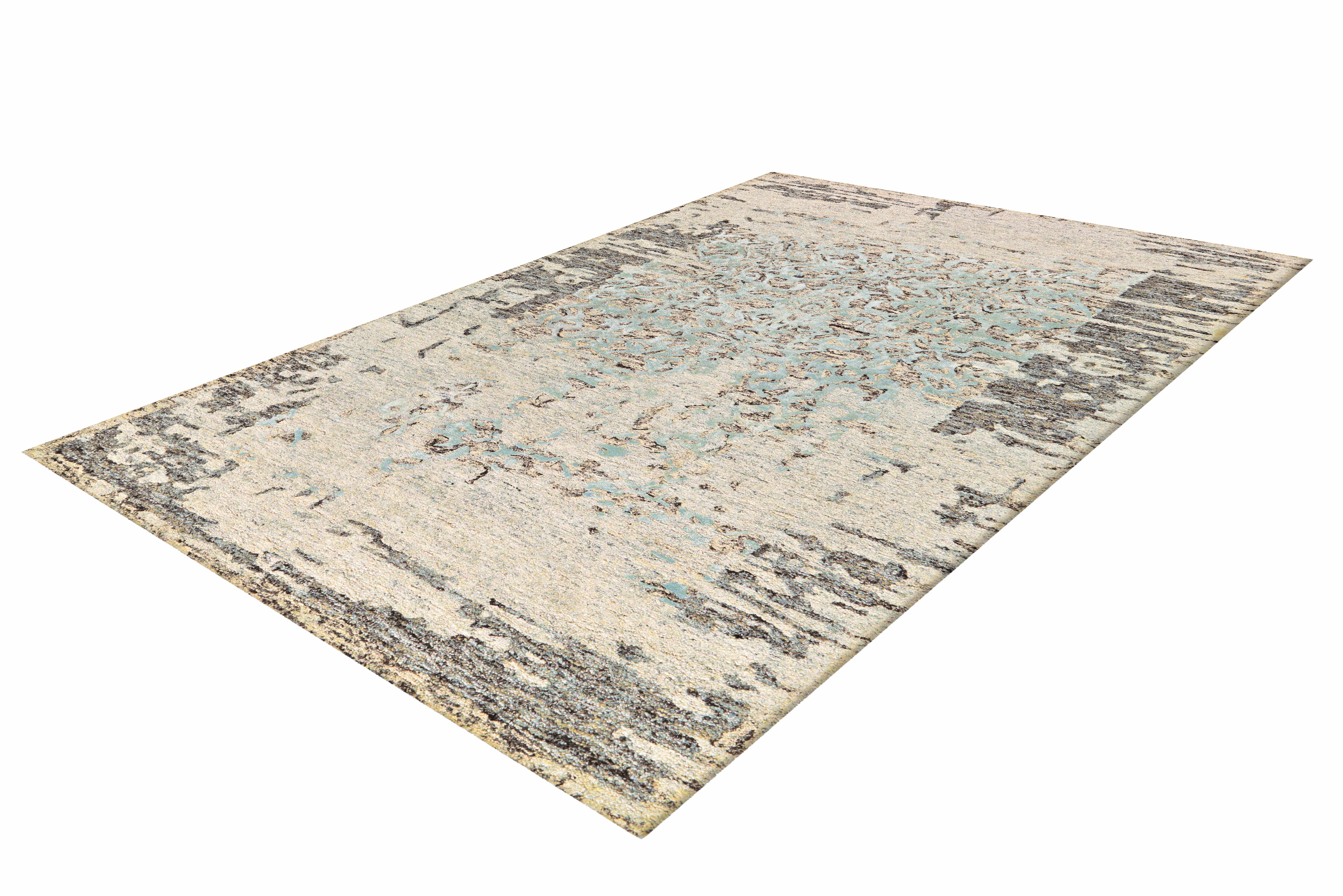 Damast 8067 Grau / Mint 170cm x 240cm Damast 8067 Grau / Mint 170cm x 240cm