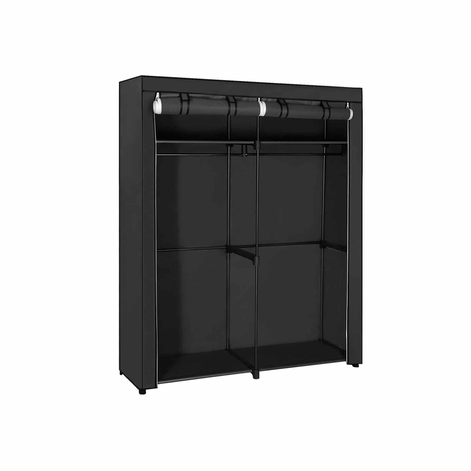 Stoffschrank mit 2 Kleiderstangen Stoffschrank mit 2 Kleiderstangen