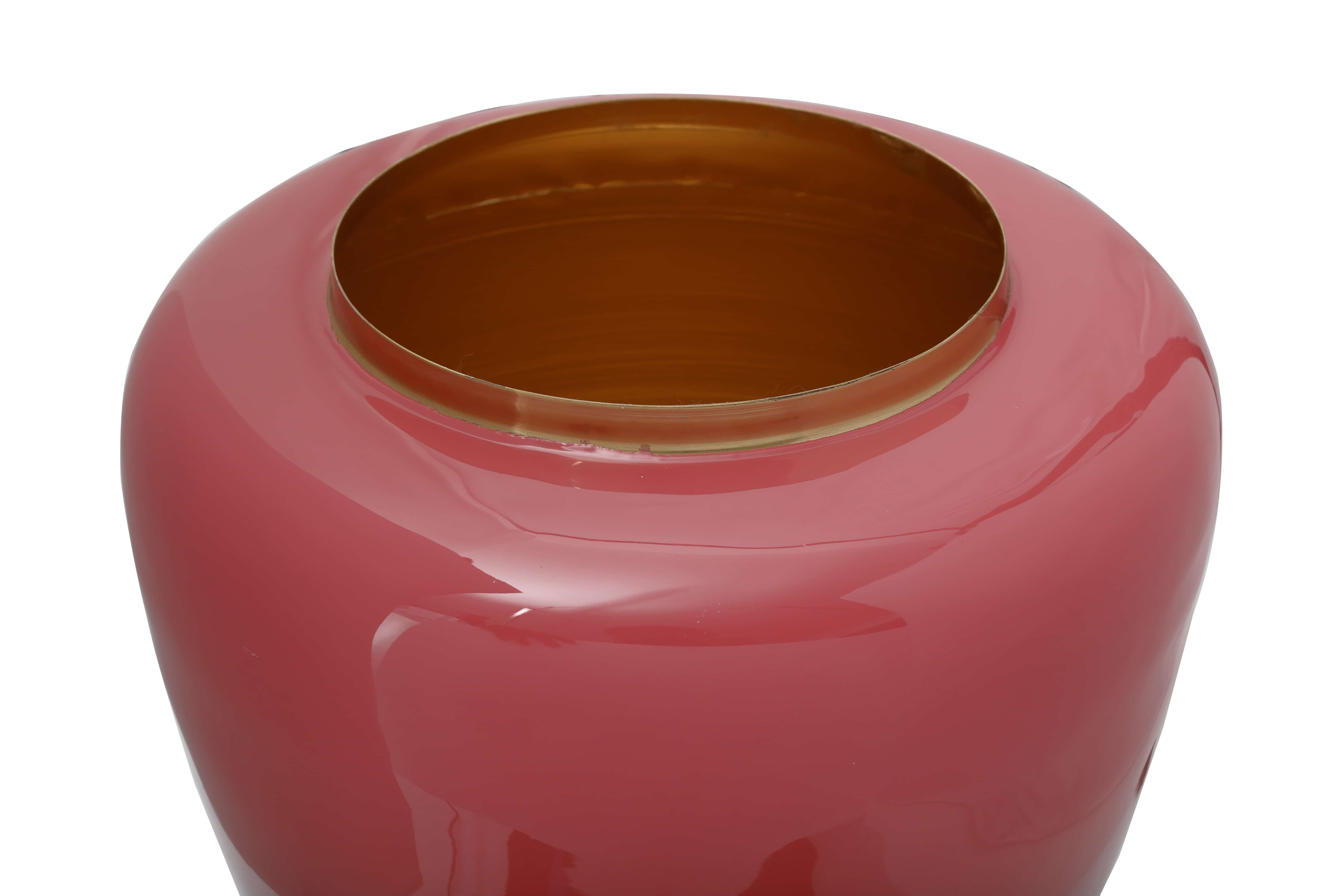 Vase Art Deco 125 Taupe / Gold