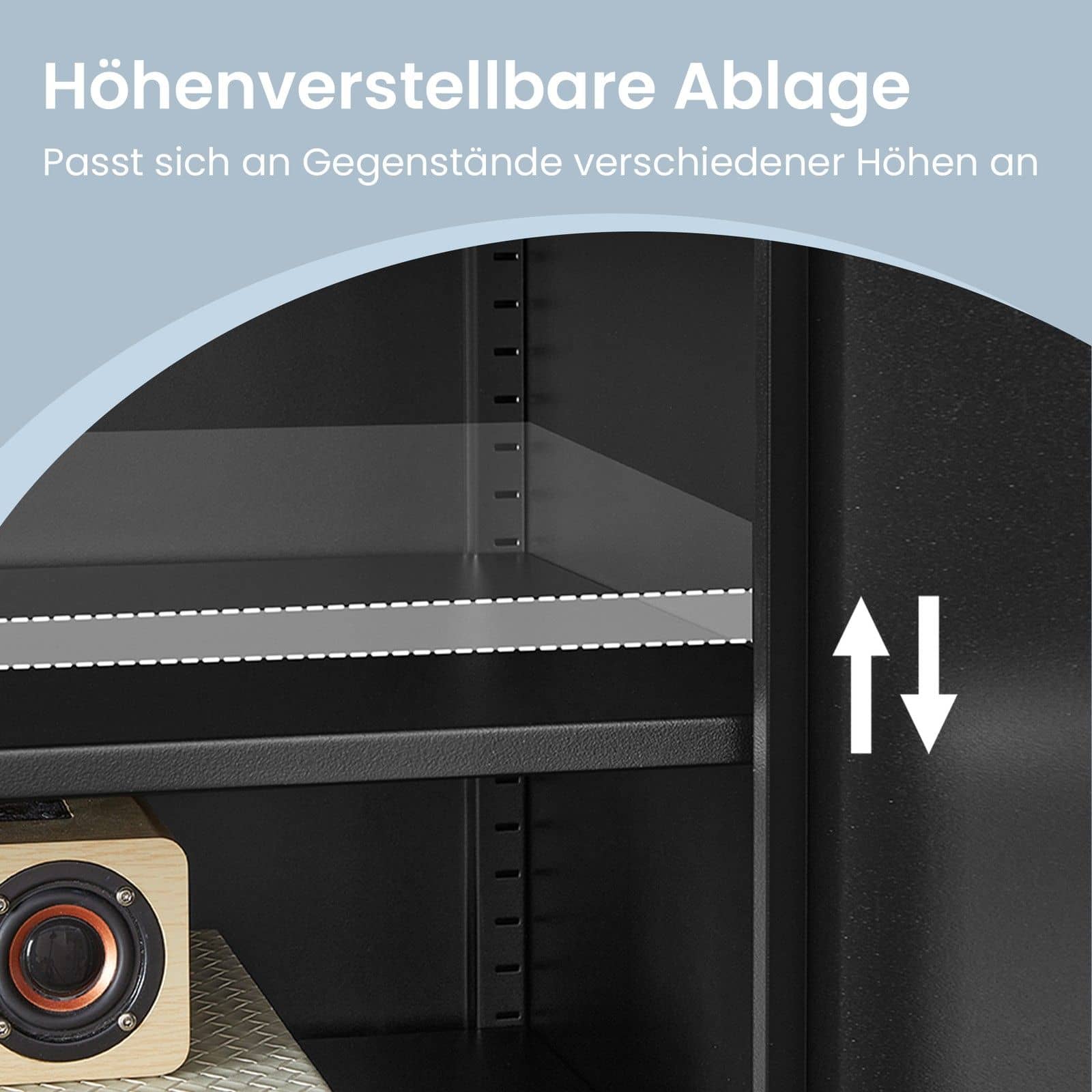 Metallschrank, Aufbewahrungsschrank für Büro, Magnetverschluss Metallschrank, Aufbewahrungsschrank für Büro, Magnetverschluss