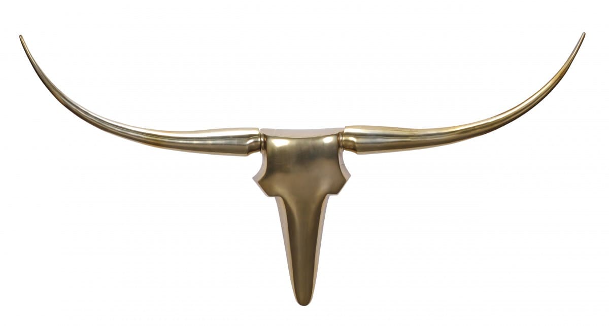 36351-Wohnling-Wanddekoration-Geweih-Bull-L-125-cm-Alu_4 Wanddekoration Geweih Bull L 125 cm Aluminium golden