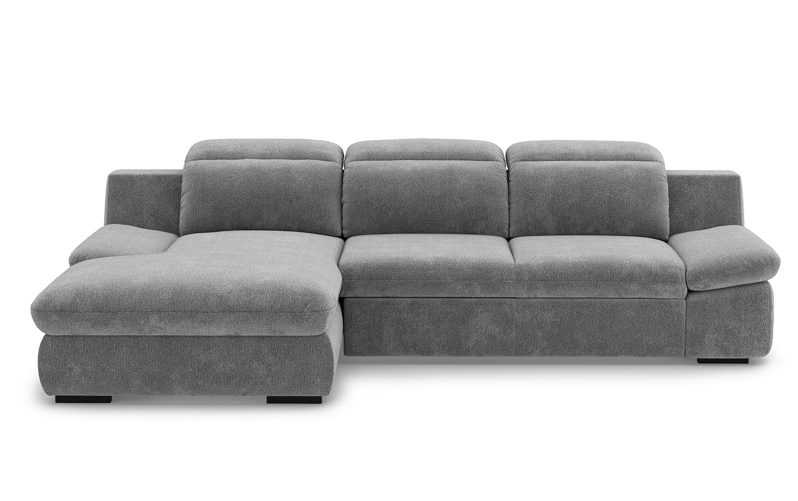 Lorena Ecksofa mit Schlaffunktion und Bettkasten - steel - Cotta Lorena Ecksofa mit Schlaffunktion und Bettkasten - steel - Cotta