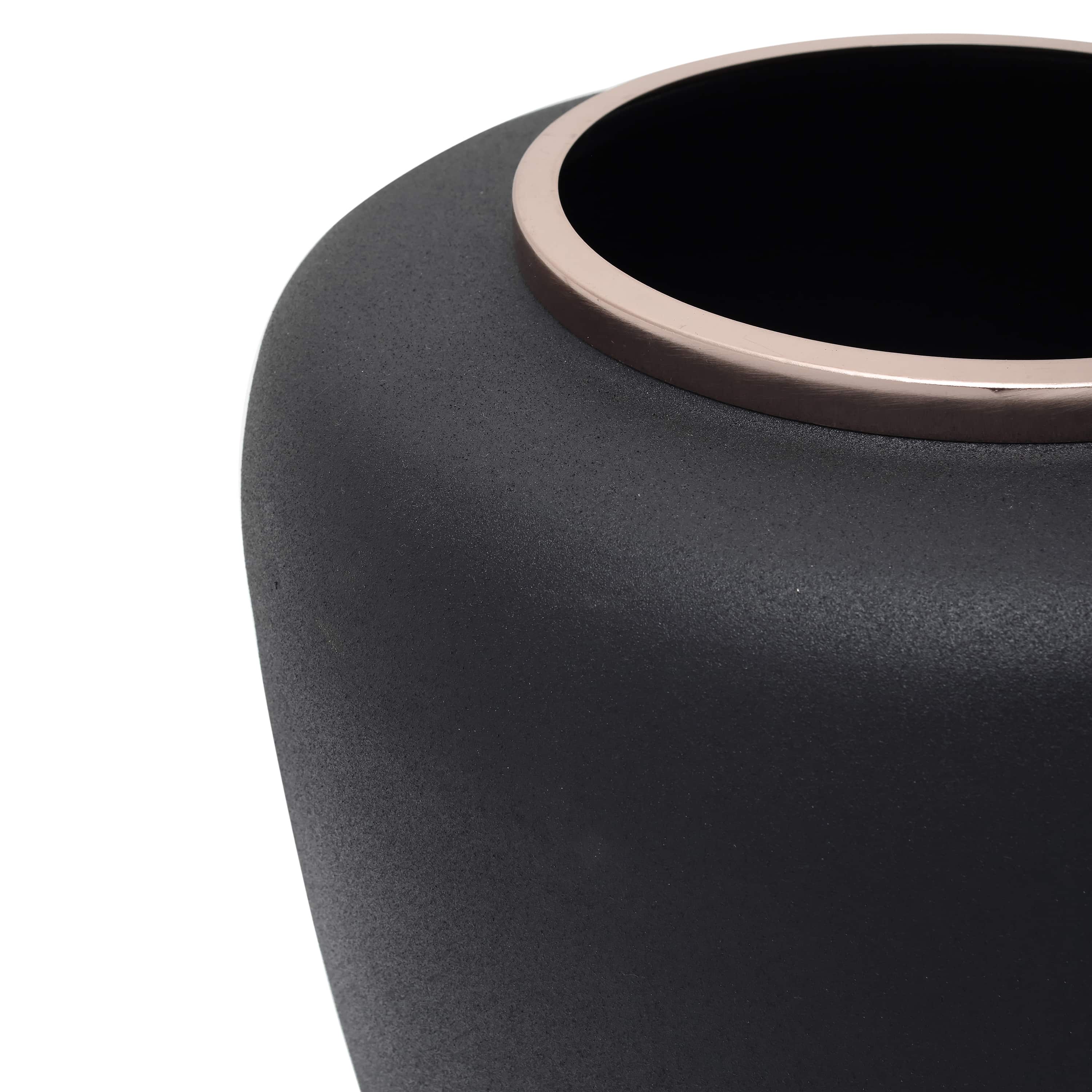 Vase Art Deco 2025 Schwarz / Silber