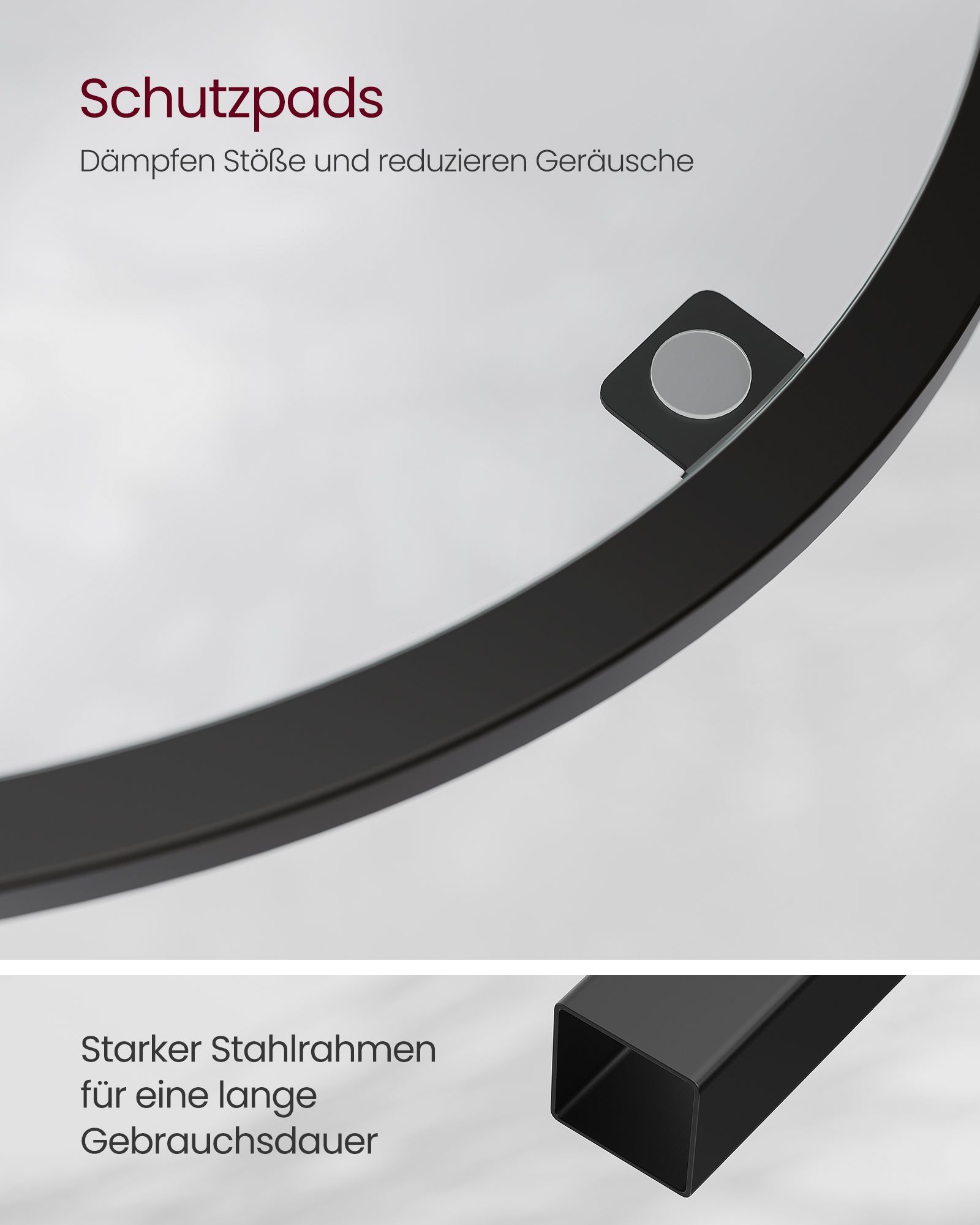 Eckregal 5 Ebenen mit Ablagen aus Hartglas Eckregal 5 Ebenen mit Ablagen aus Hartglas