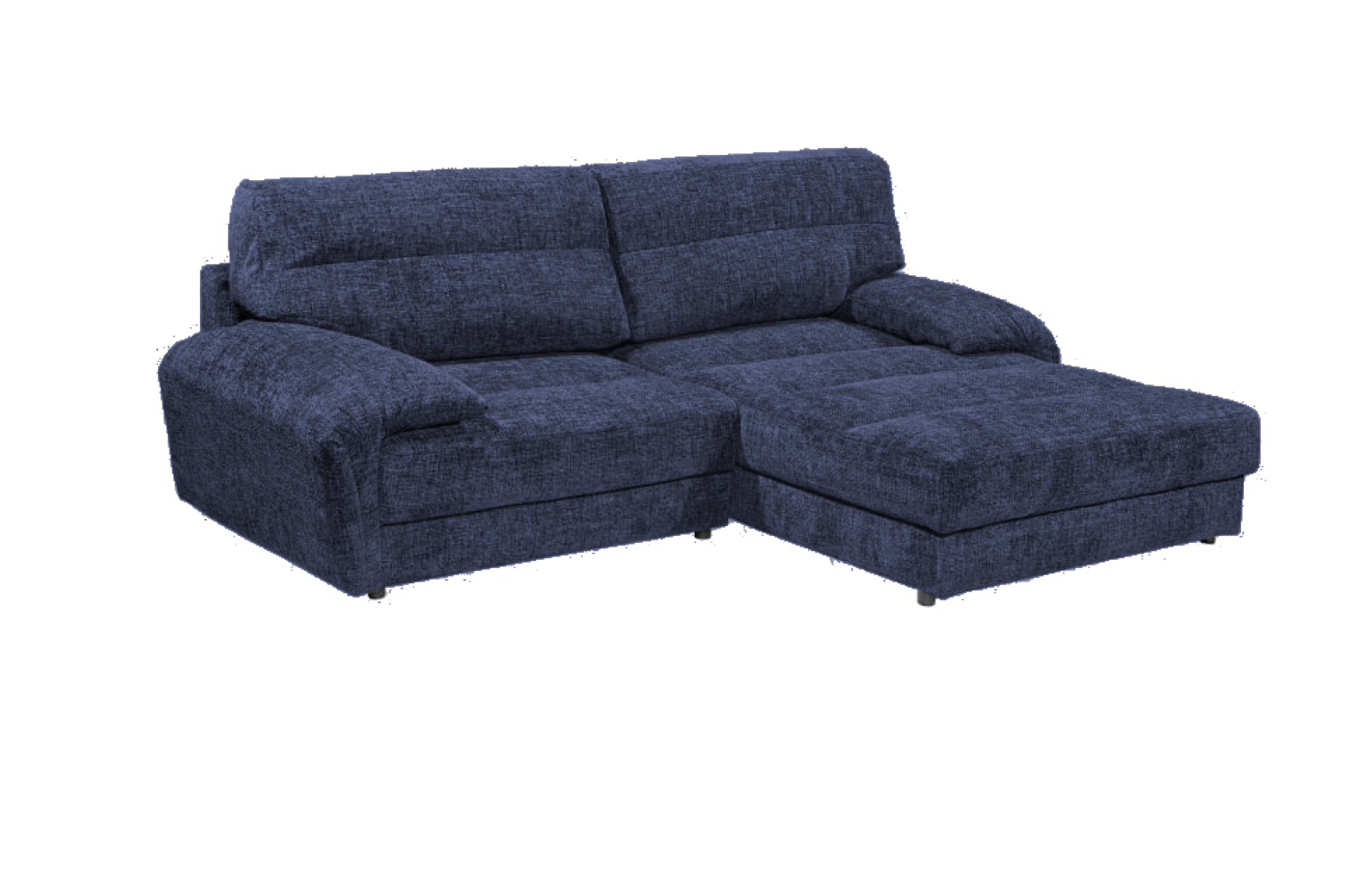 Sofa Princeton von Ed Exciting Design – Beidseitig montierbar, mit Nosagfederung und optionalem Hocker