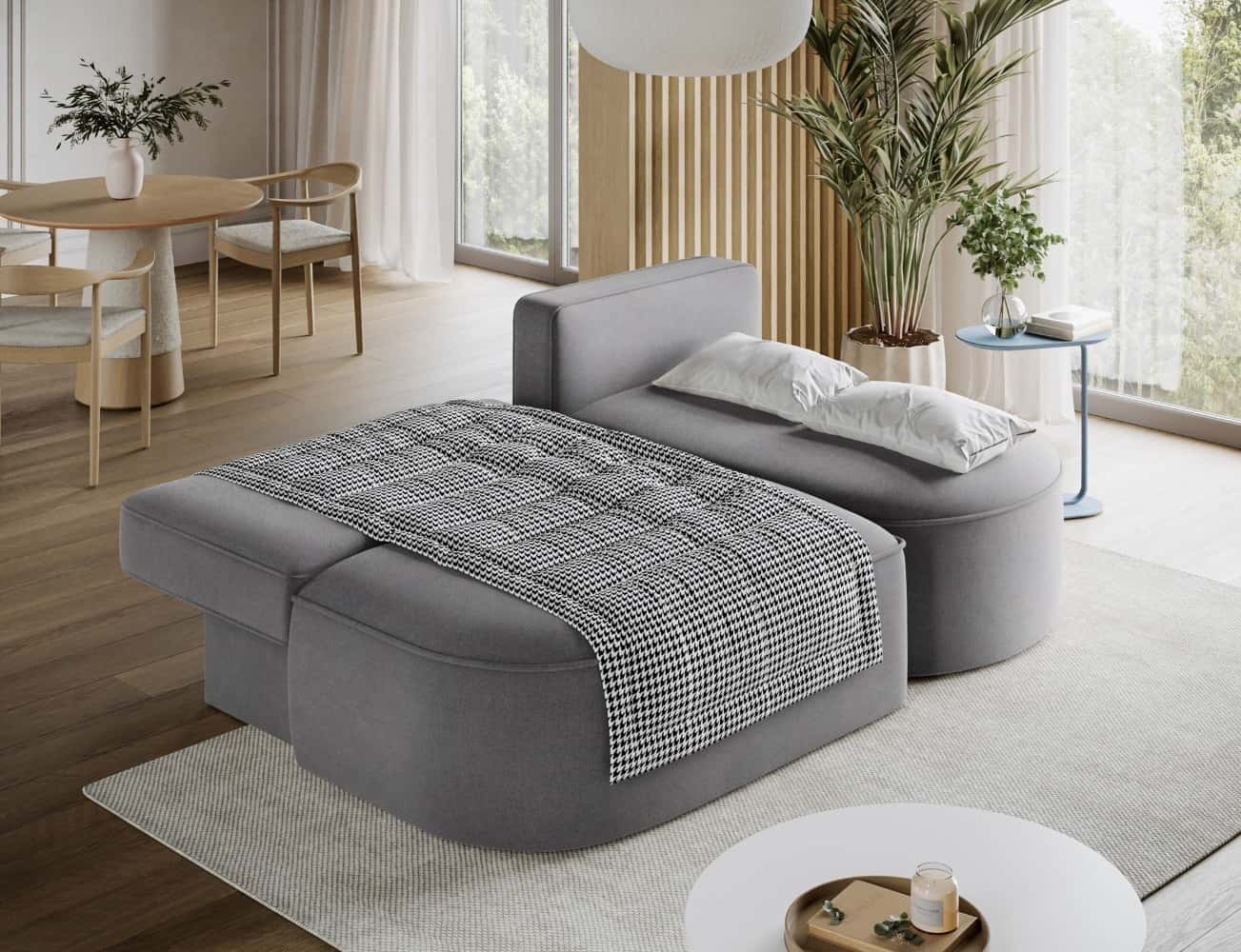 Ecksofa Livosa Grau mit Schlaffunktion & Bettkasten | Eltap | Poco Ecksofa Livosa Grau mit Schlaffunktion & Bettkasten | Eltap | Poco