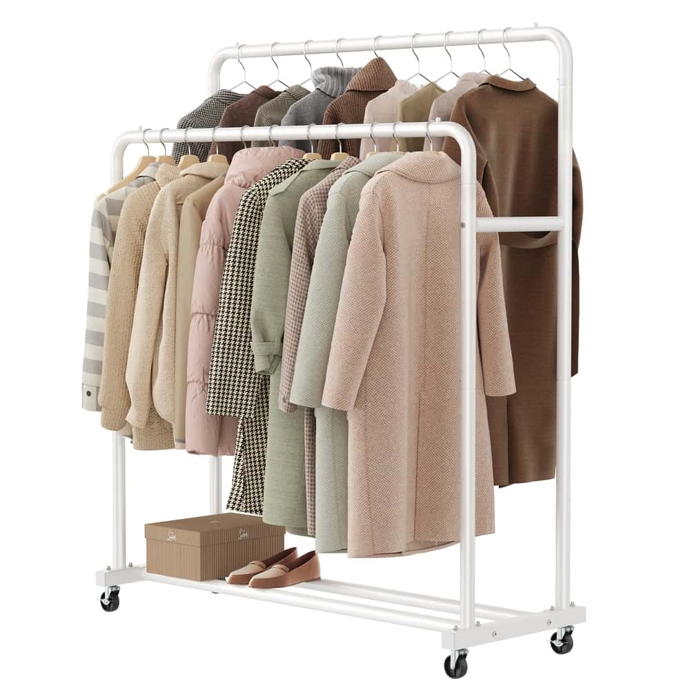 Kleiderständer, Kleiderstange auf Rollen, Garderobenständer Kleiderständer, Kleiderstange auf Rollen, Garderobenständer