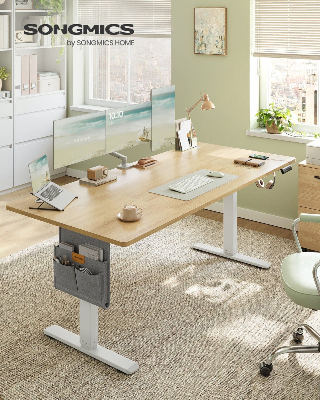 Höhenverstellbarer Schreibtisch elektrisch 80 x 180 x (72-120) cm Höhenverstellbarer Schreibtisch elektrisch 80 x 180 x (72-120) cm