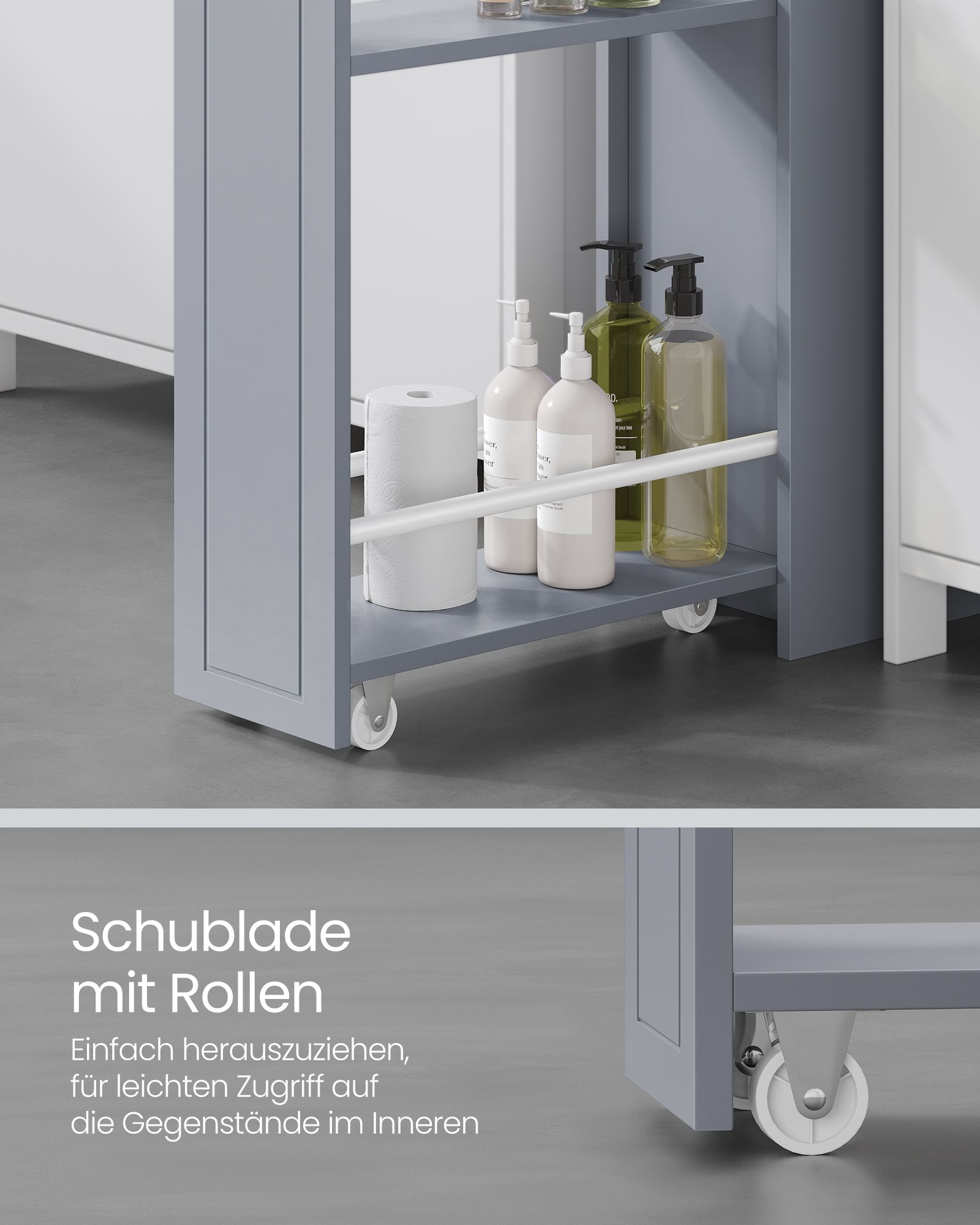 Badezimmerschrank mit Schubladen für Toilettenpapier schmal Badezimmerschrank mit Schubladen für Toilettenpapier schmal