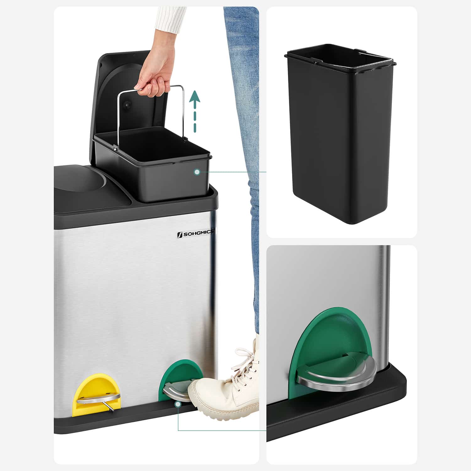 Mülltrenner 30 Liter (2 x 15 L)-LTB30L