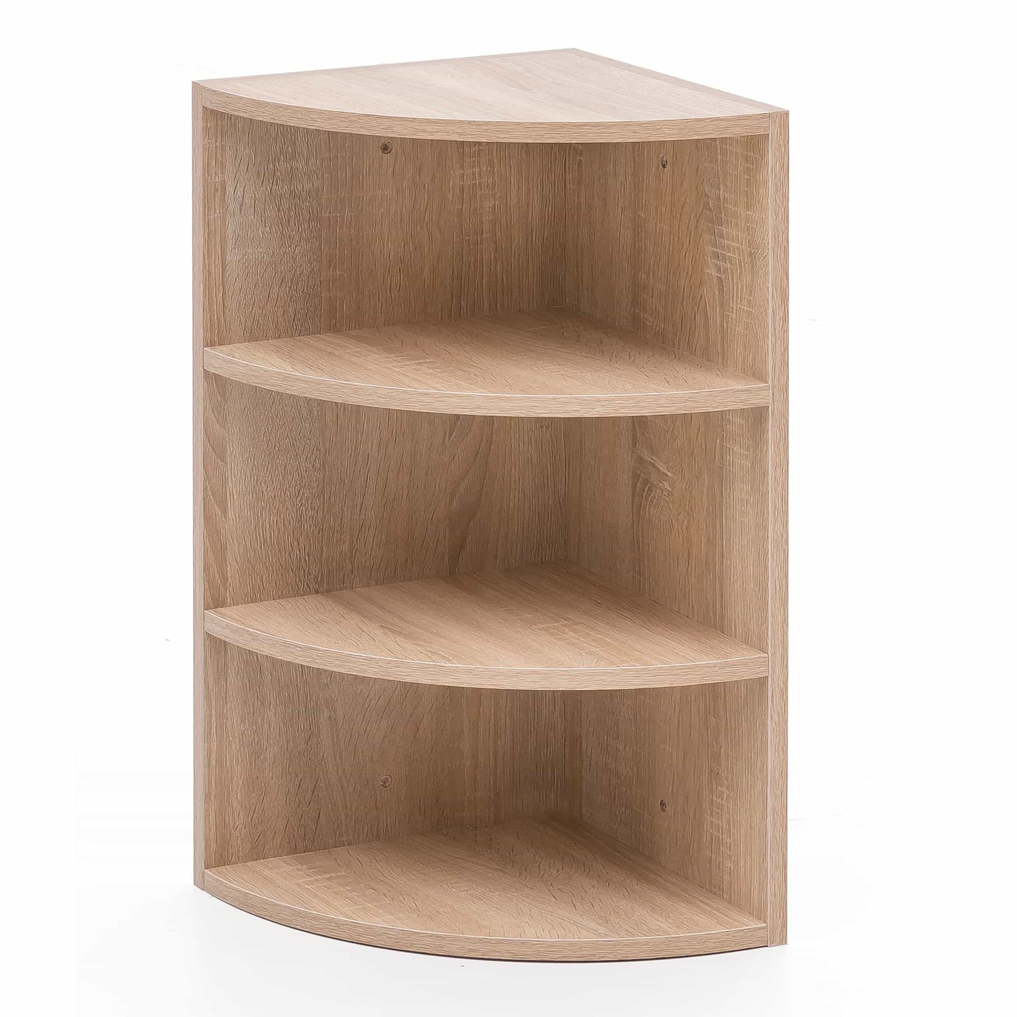 48503-WOHNLING-Eckregal-CARO-30x30x60-cm-Sonoma-WL5-842-WL5-842IAgHth207CrGP Eckregal Sonoma 30x60x30 cm WL5.842 Holz Wandregal Eck Hängeregal