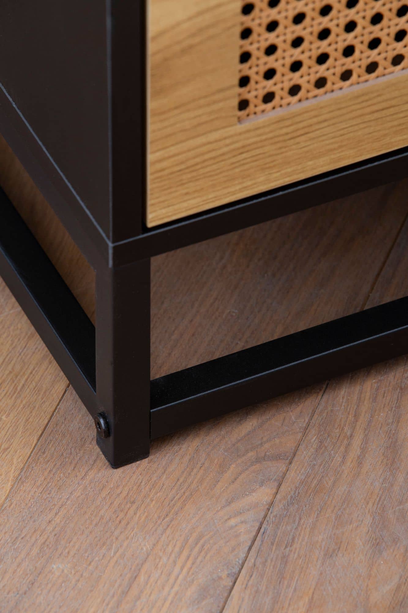 Nachtkonsole Schwarz mit Wiener Geflecht 45x45x56 cm Nachttisch Zeitlos Nachtkonsole Schwarz mit Wiener Geflecht 45x45x56 cm Nachttisch Zeitlos