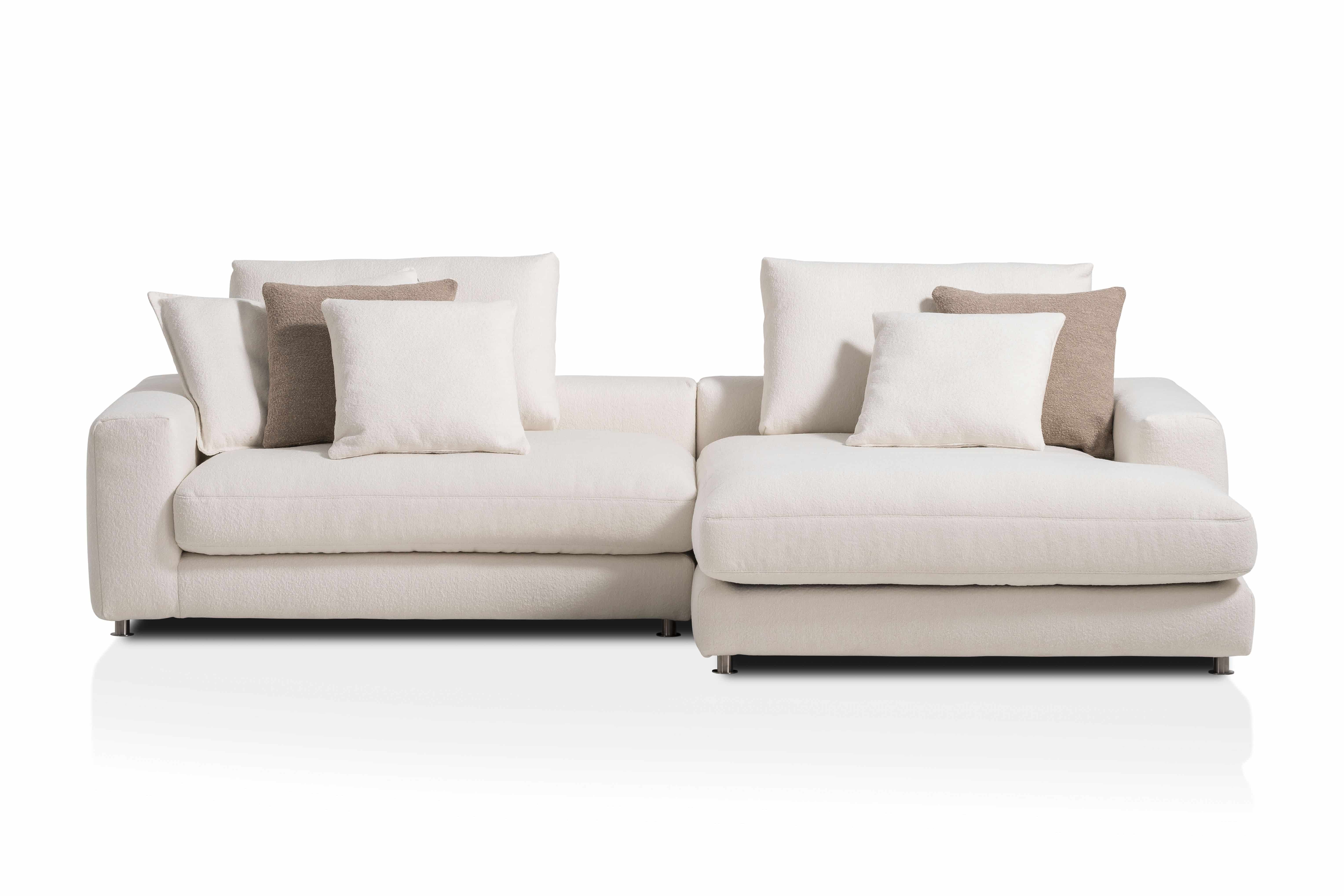 Berry Ecksofa beige - designwerk – Eleganz mit Taschenfederkern