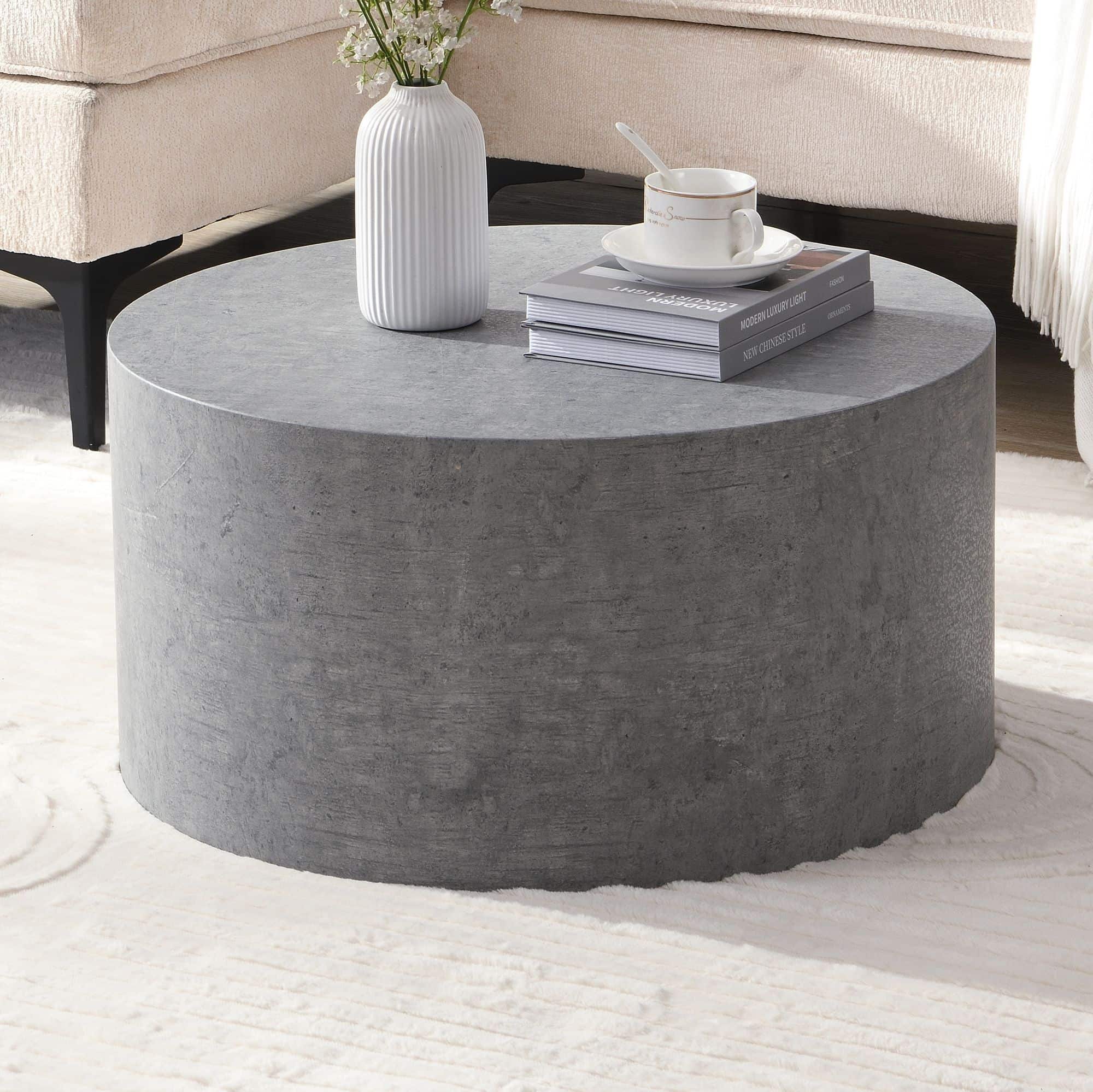 Couchtisch MONOBLOC 60x60x30 cm in Beton-Optik Grau Couchtisch MONOBLOC 60x60x30 cm in Beton-Optik Grau